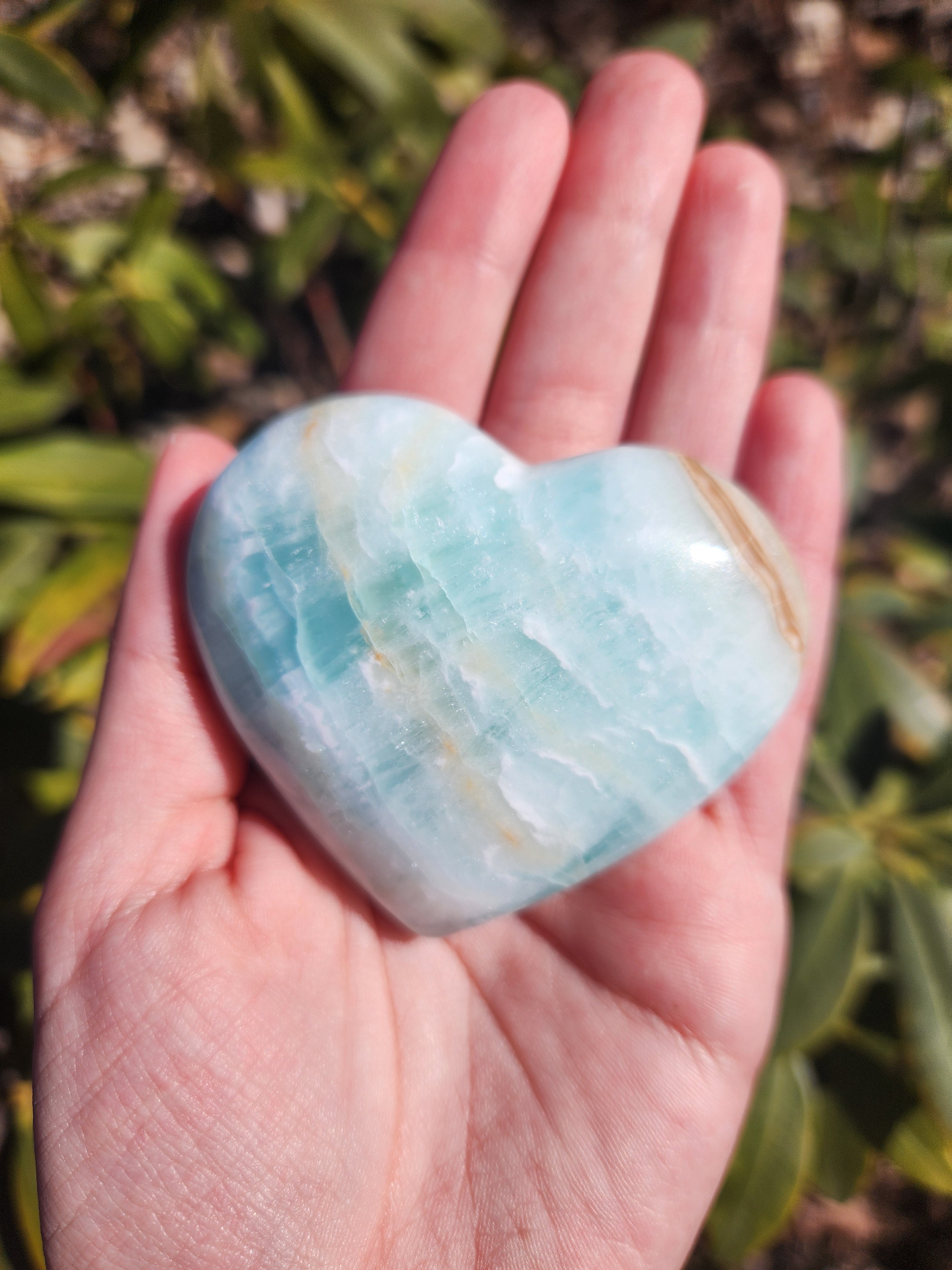 Caribbean Calcite Heart