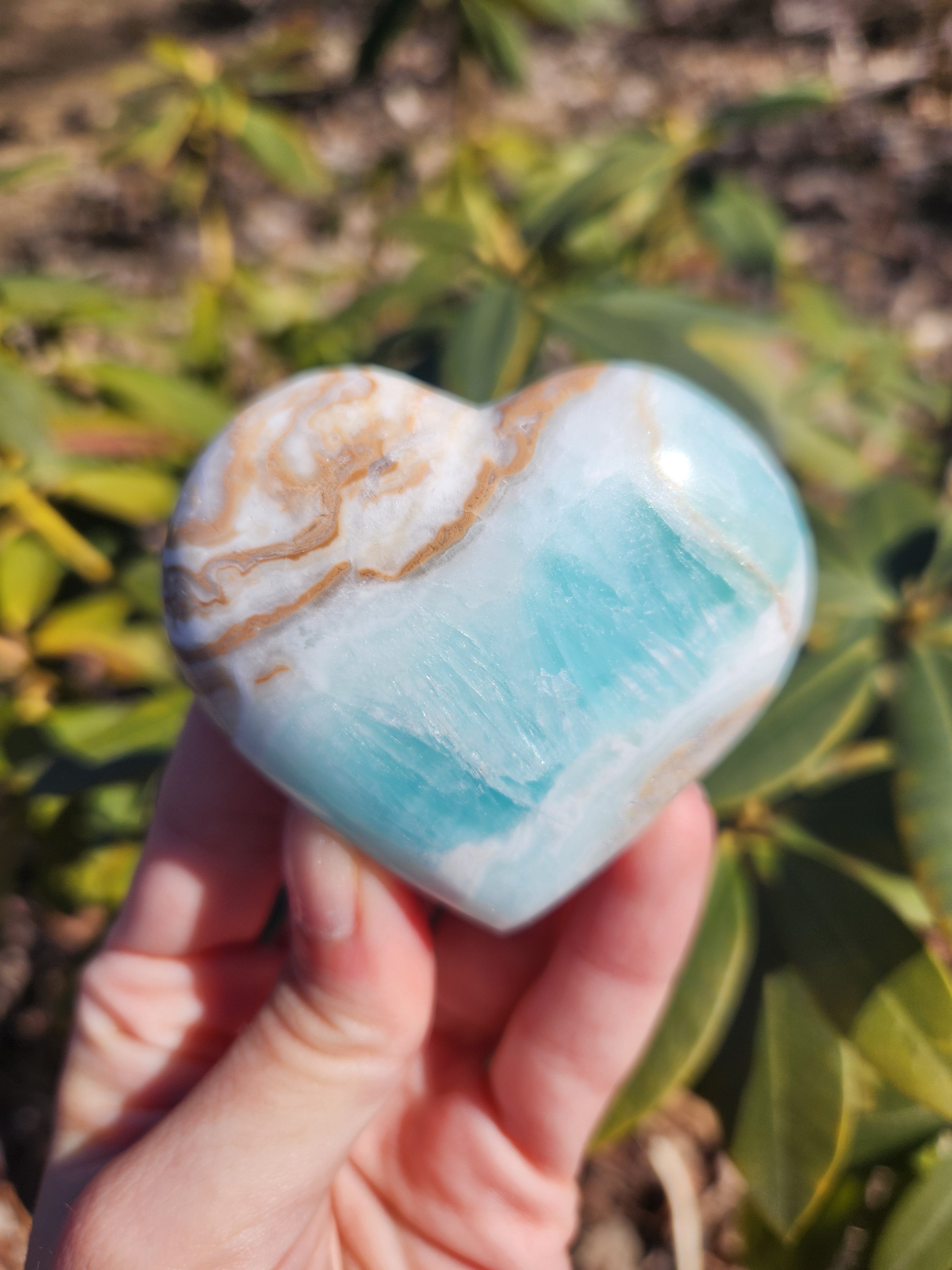 Caribbean Calcite Heart