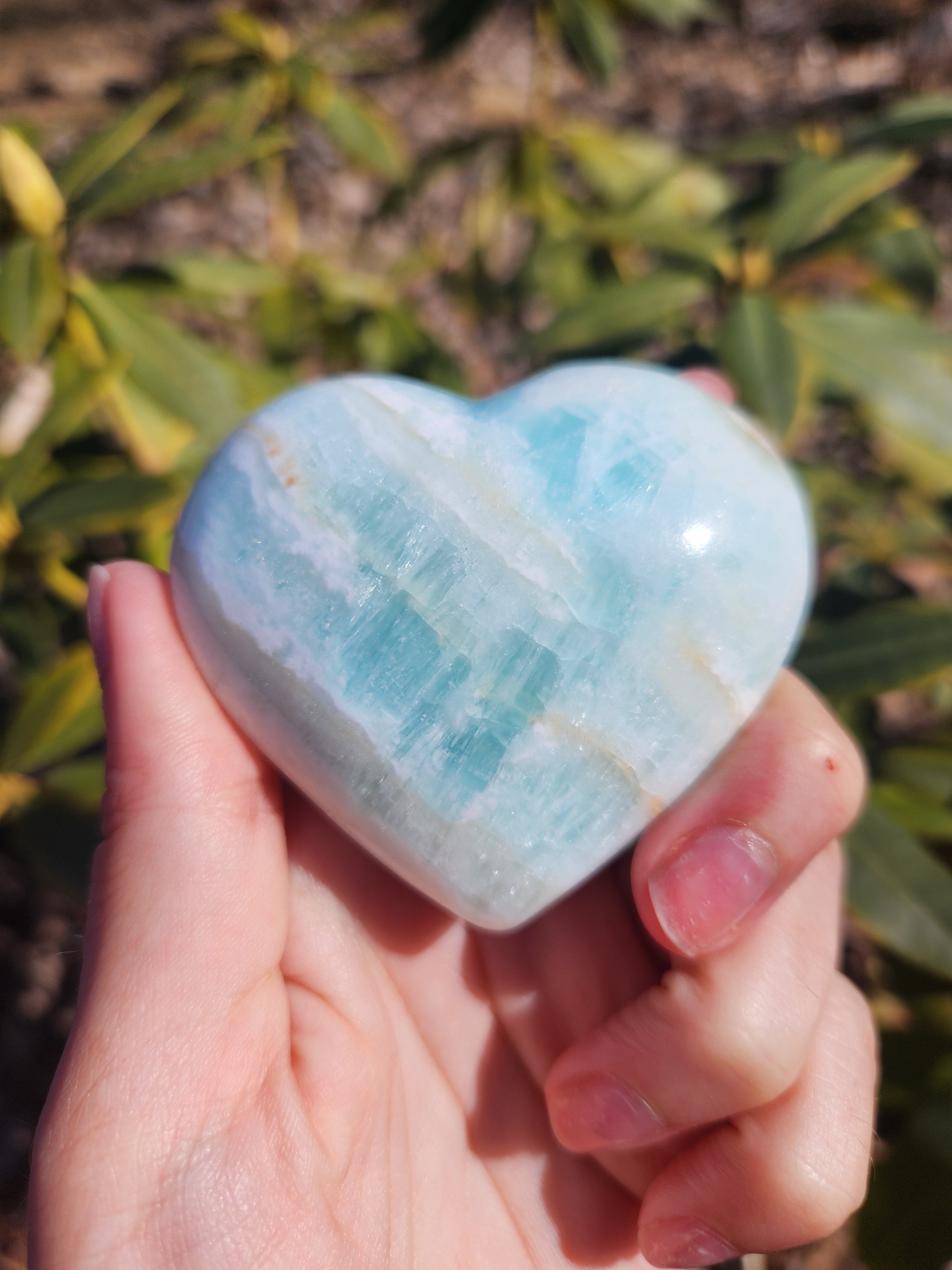 Caribbean Calcite Heart