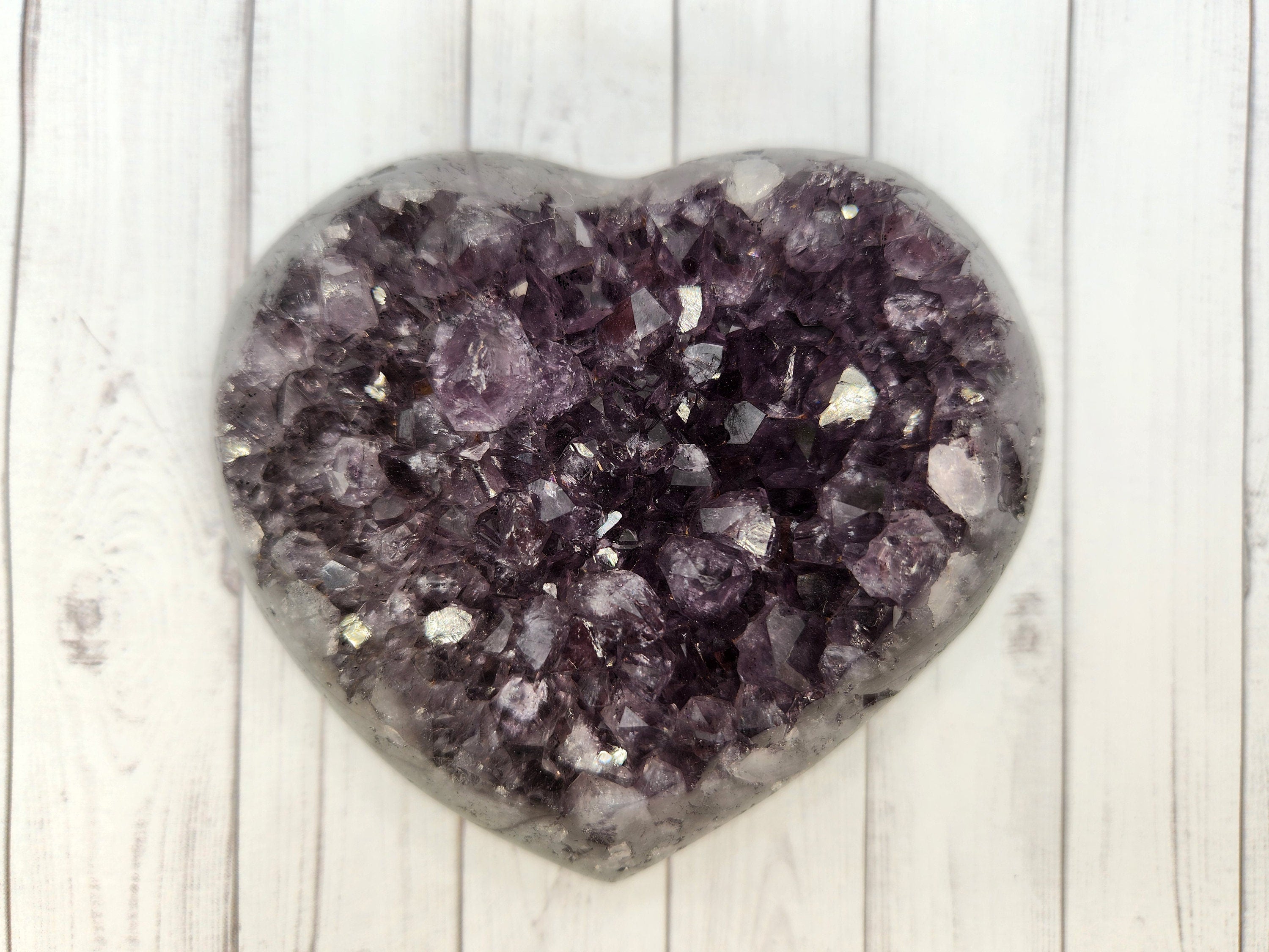 Amethyst Crystal Heart