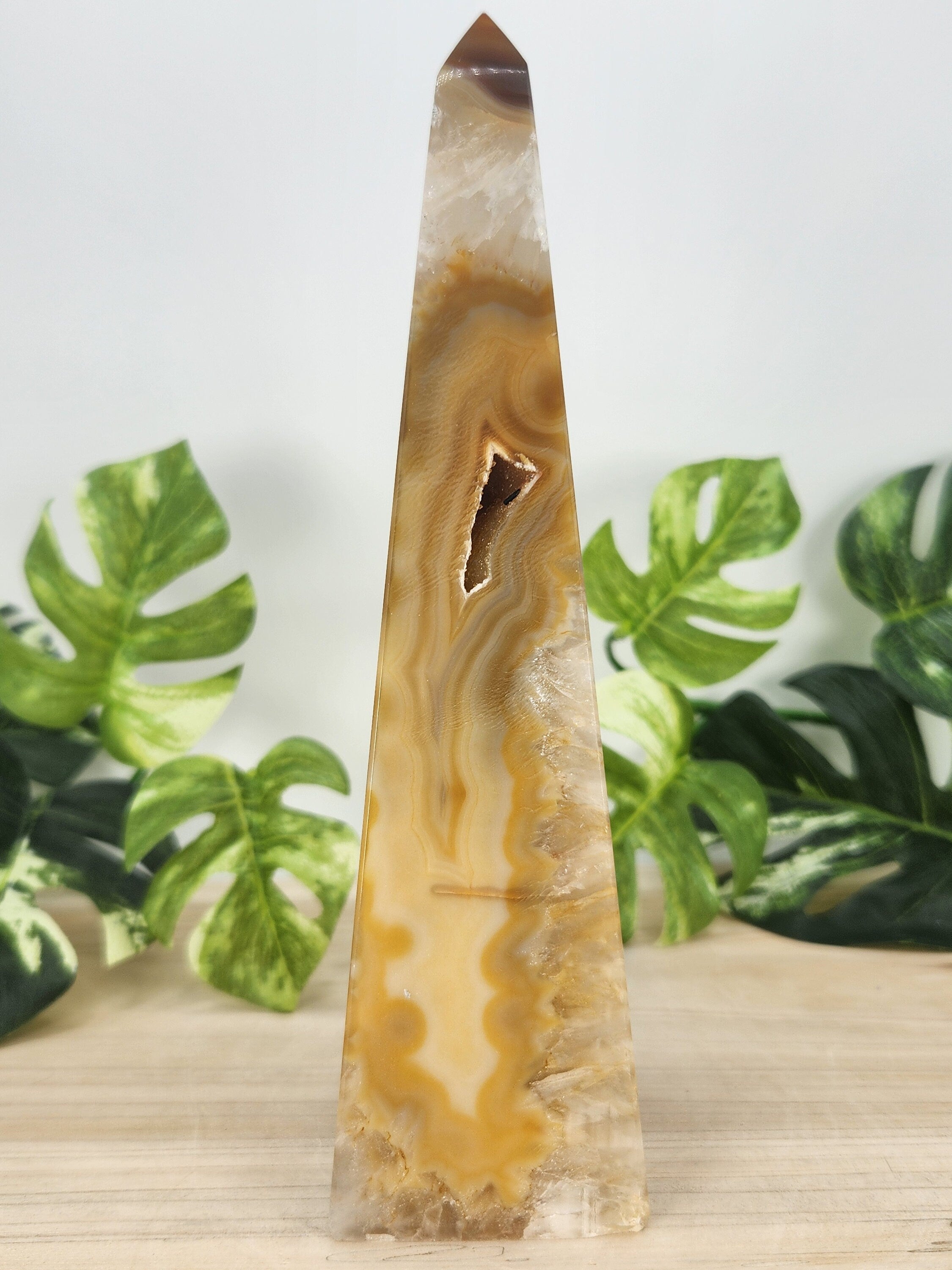 Agate Druzy Tower