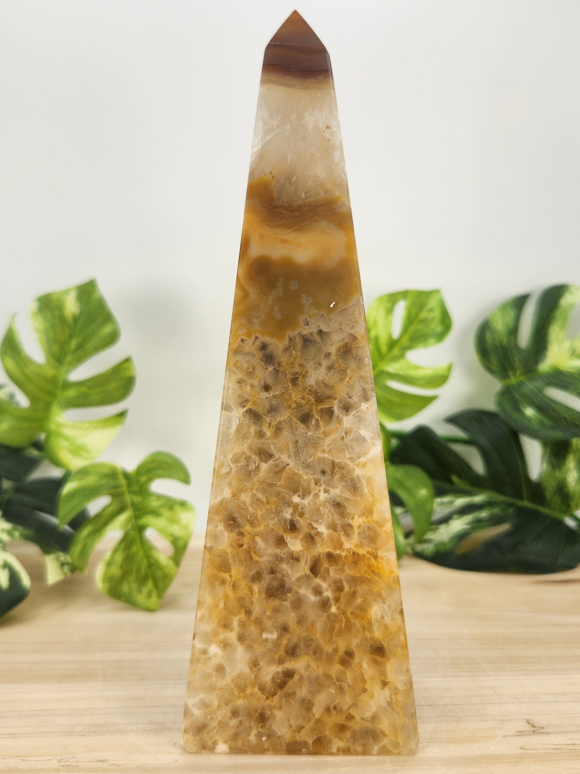 Agate Druzy Tower