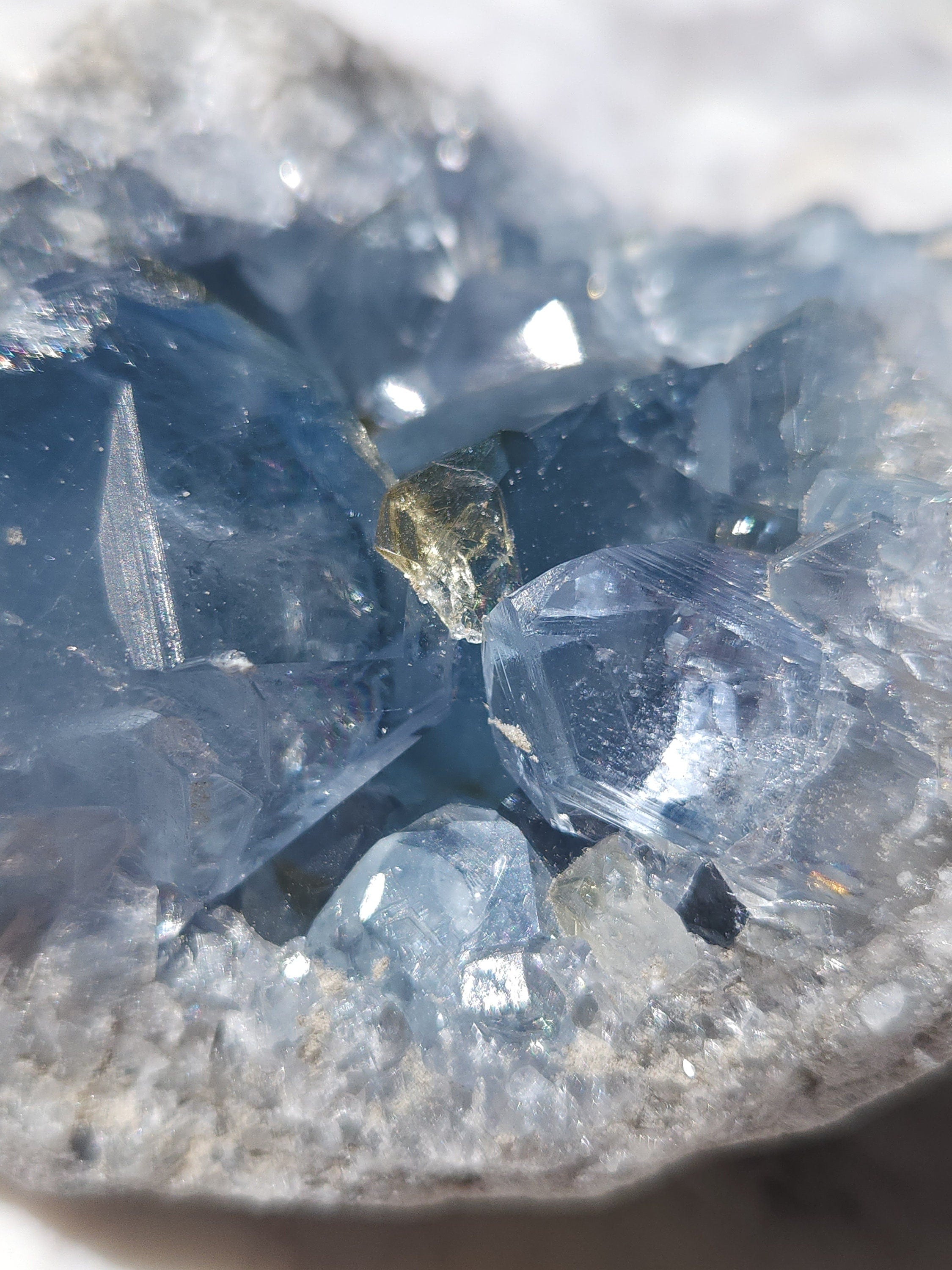 1.7 lb Celestite Crystal Geode