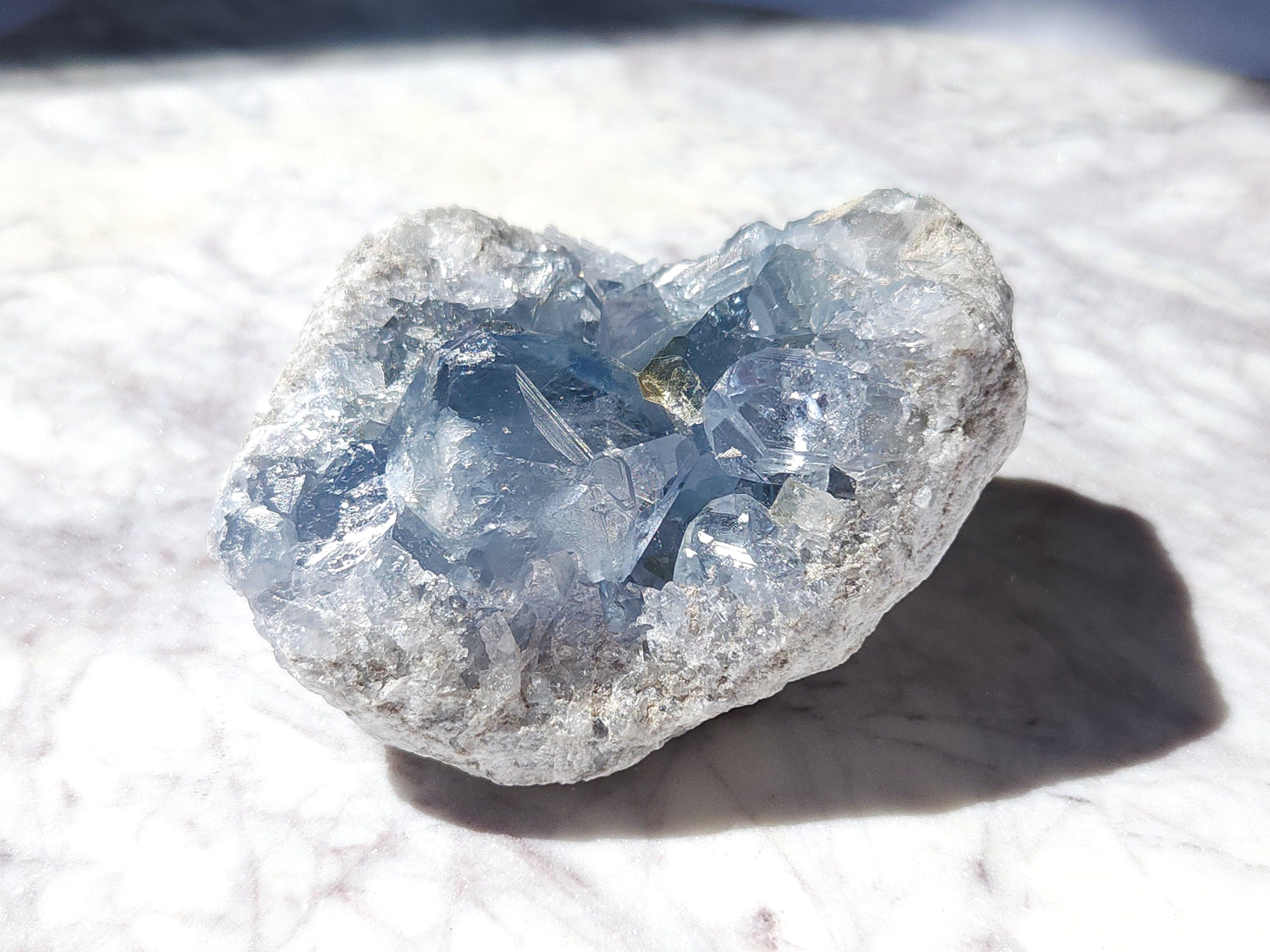 1.7 lb Celestite Crystal Geode