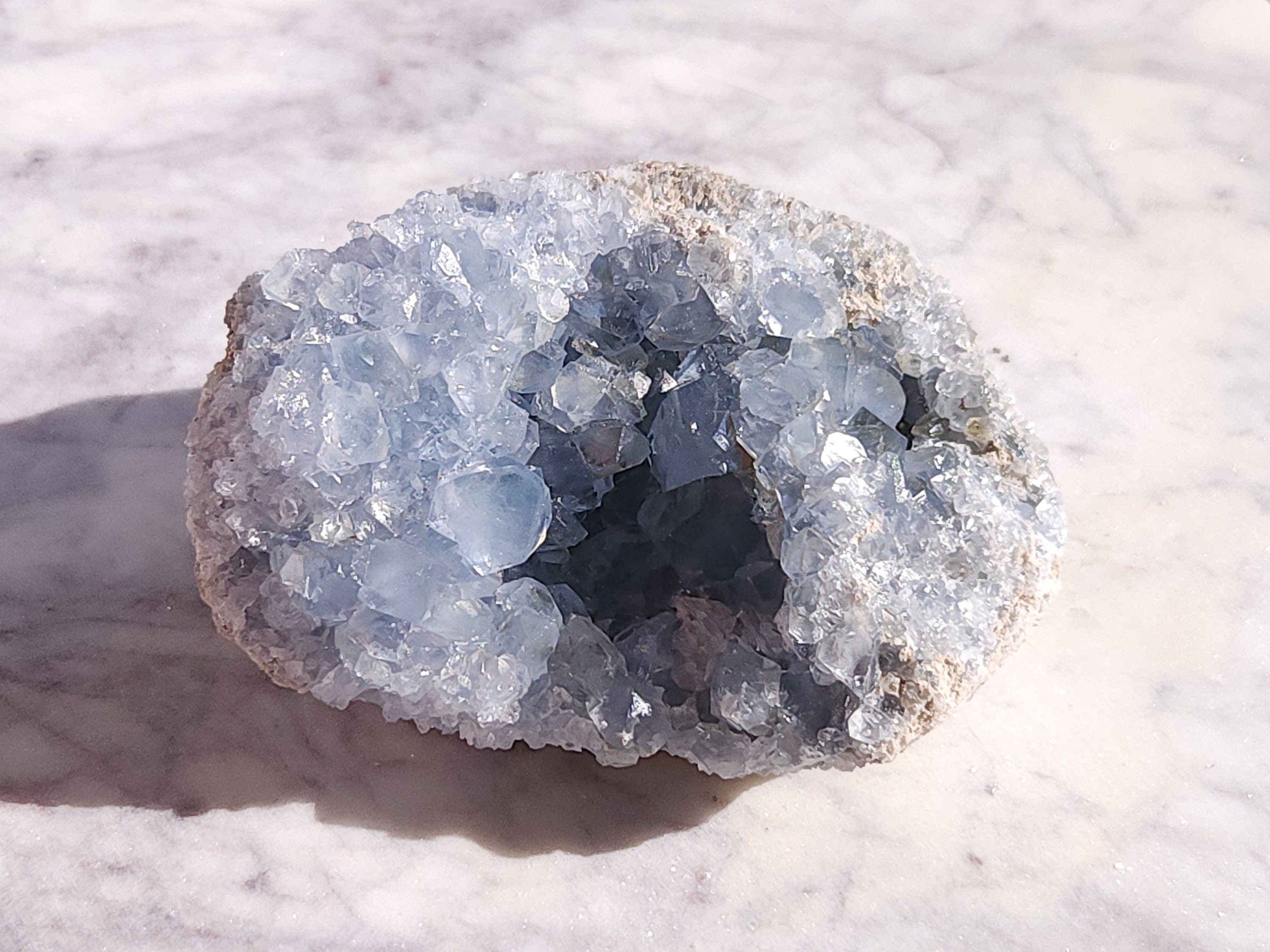 1.5 lb Celestite Crystal Cluster