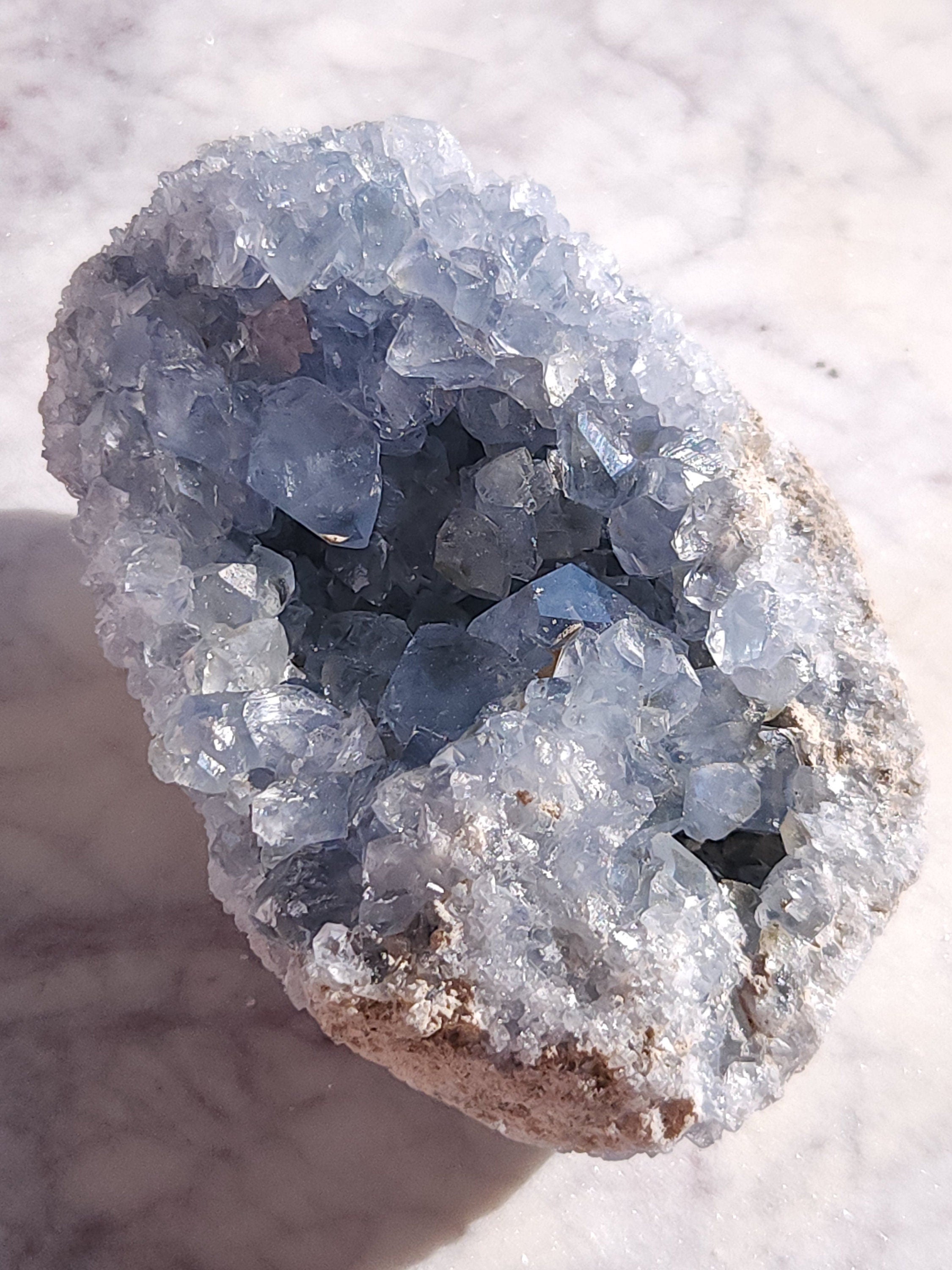 1.5 lb Celestite Crystal Cluster