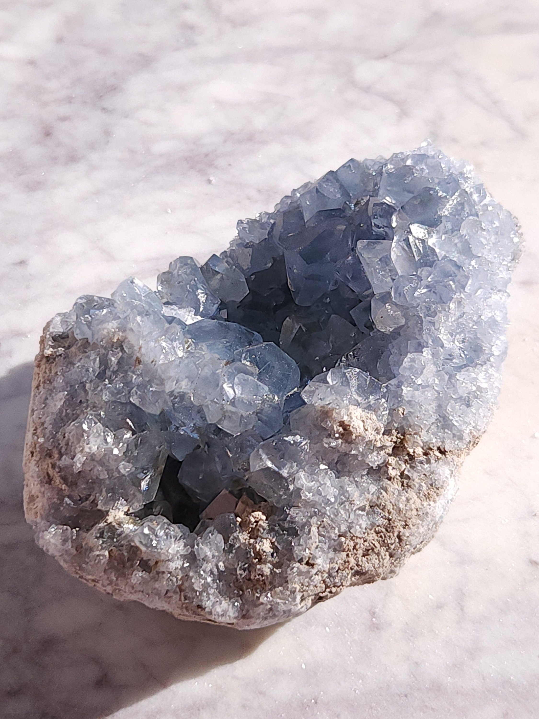 1.5 lb Celestite Crystal Cluster