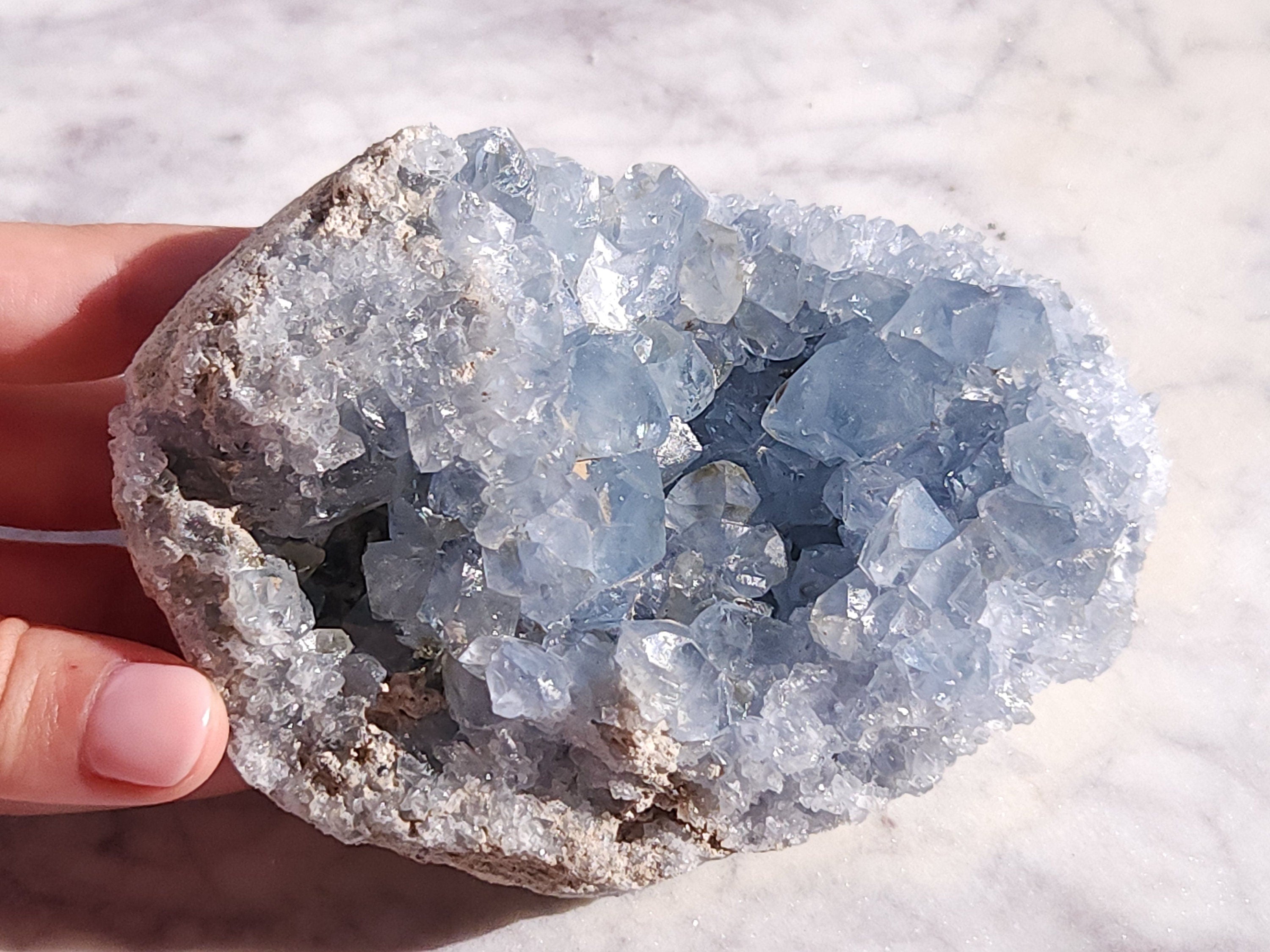 1.5 lb Celestite Crystal Cluster