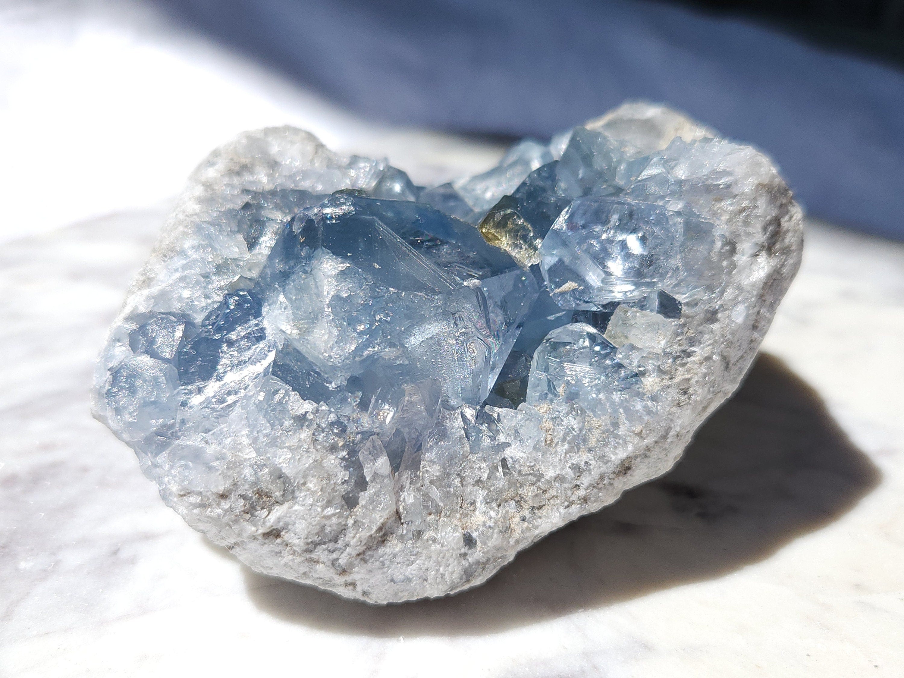 1.7 lb Celestite Crystal Geode