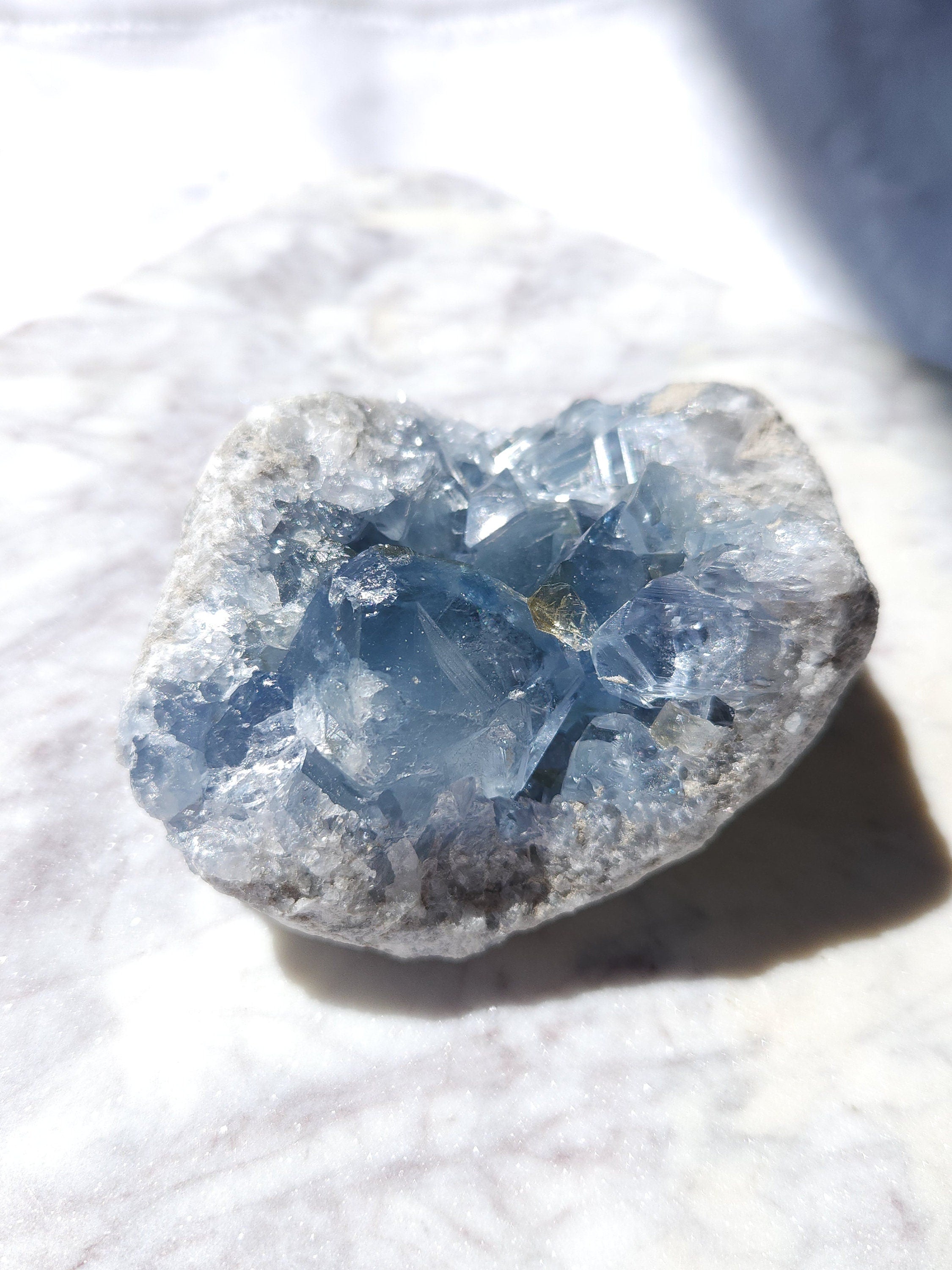 1.7 lb Celestite Crystal Geode