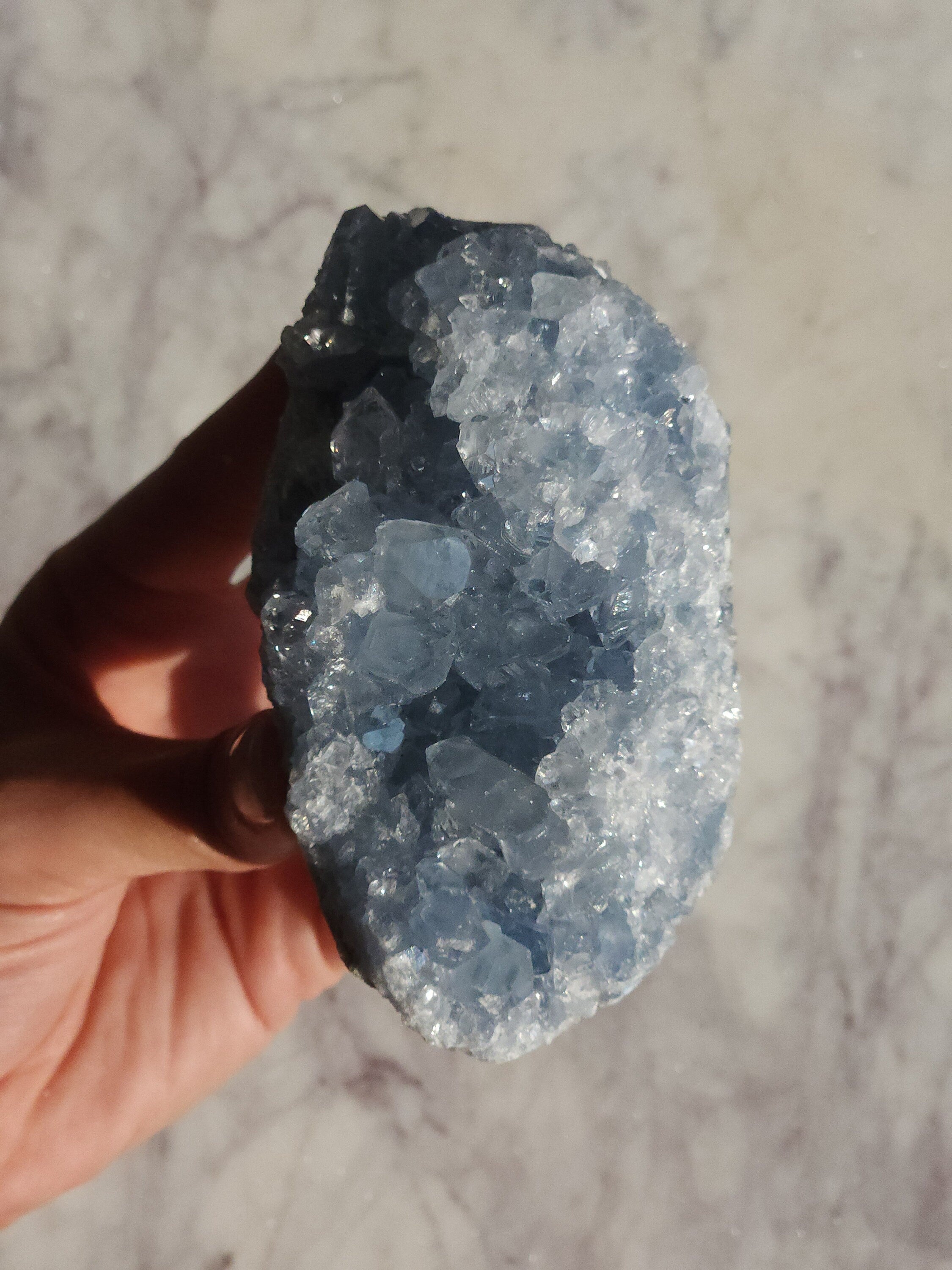 Celestite Crystal Cluster