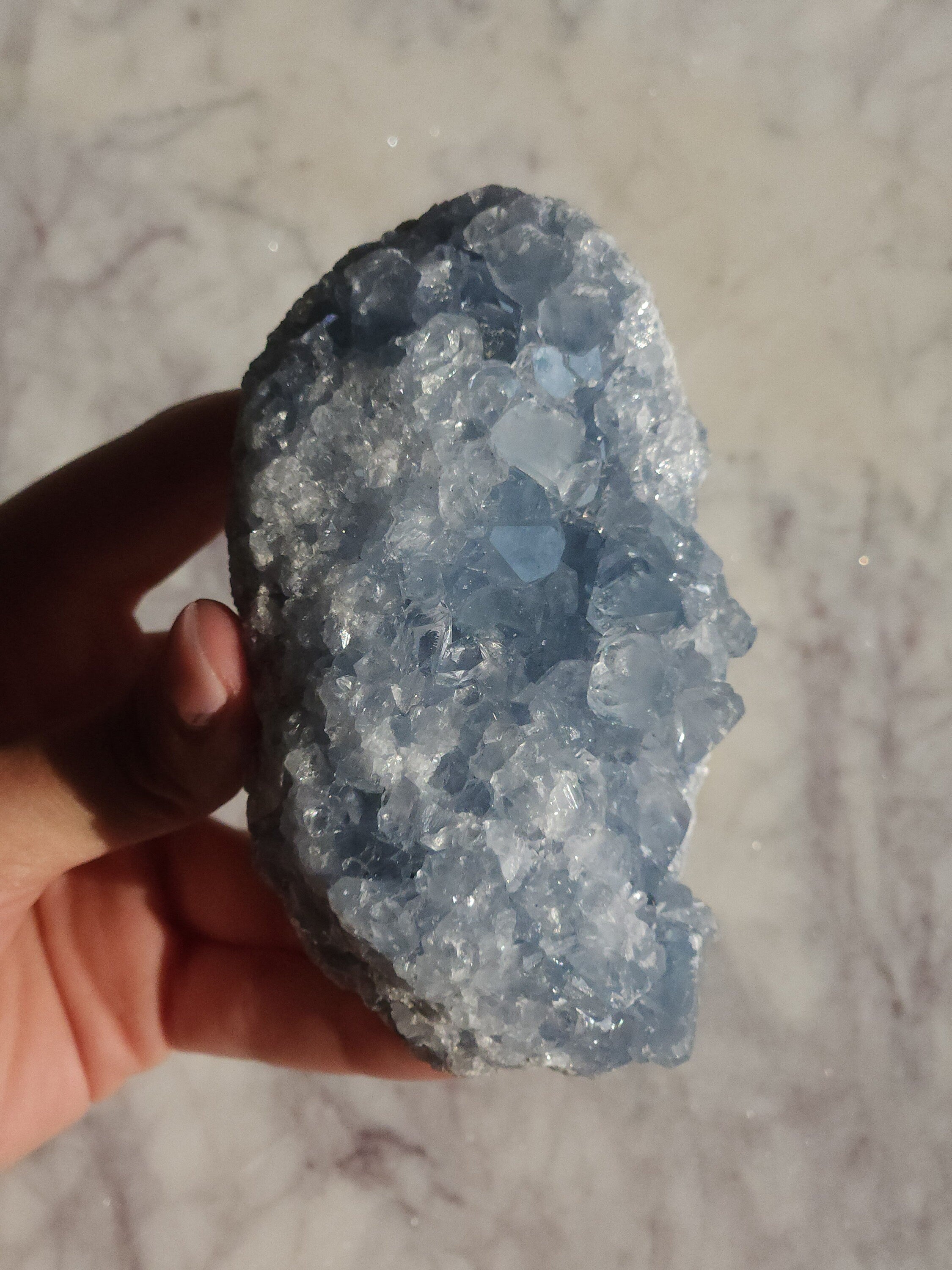 Celestite Crystal Cluster