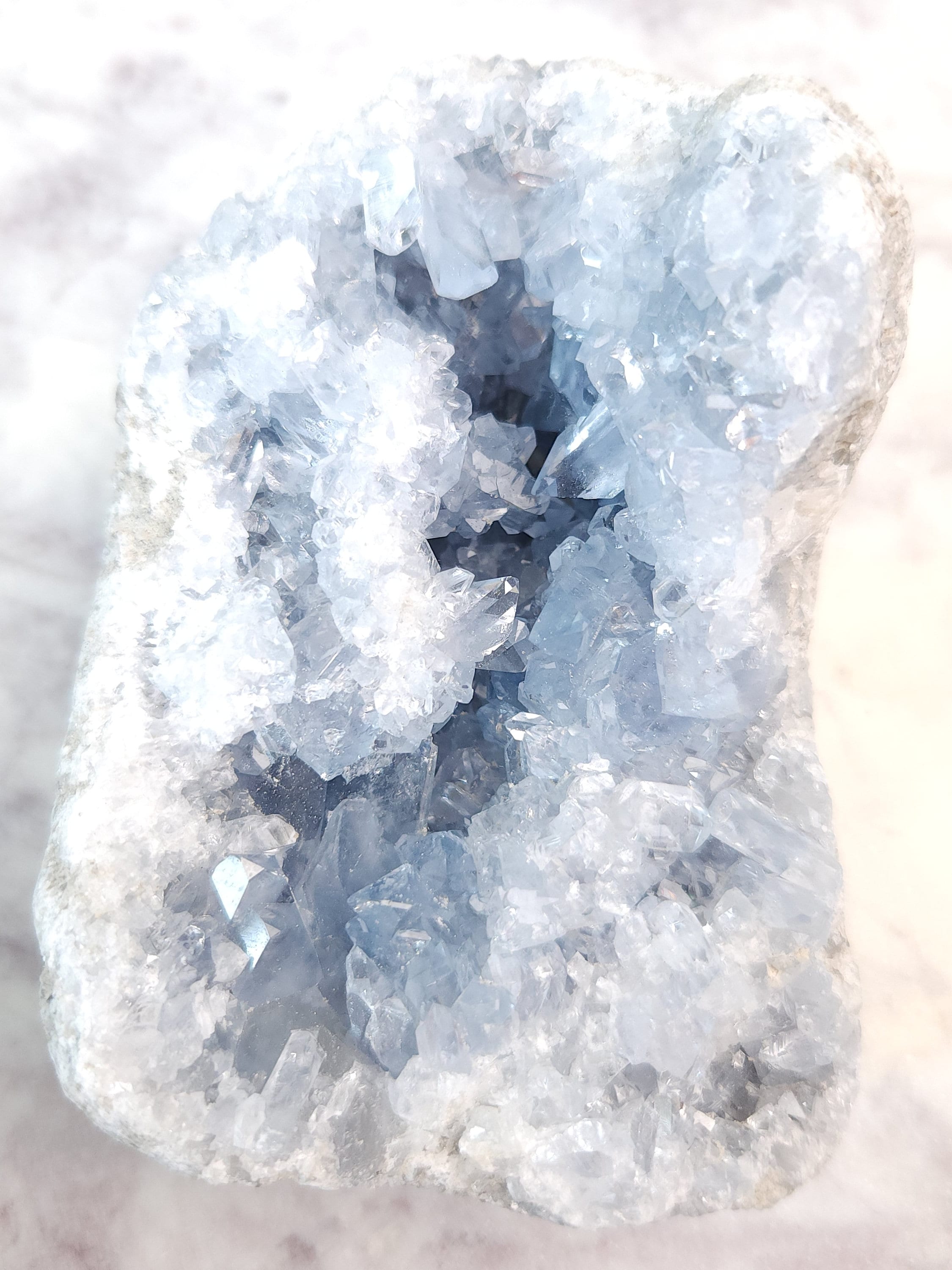 1.9 lb Celestite Crystal Cluster