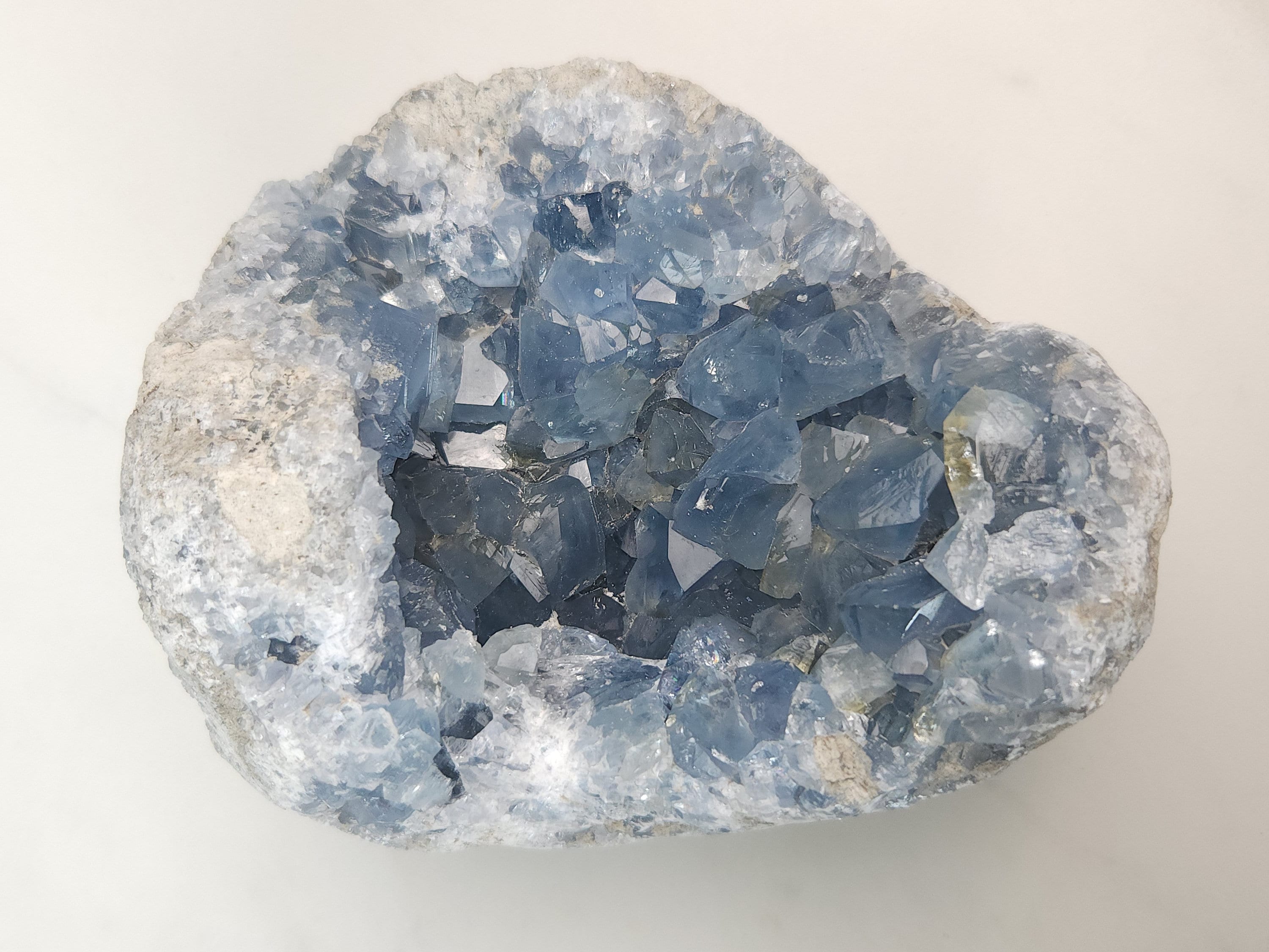 4.9 lb Celestite Crystal Cluster