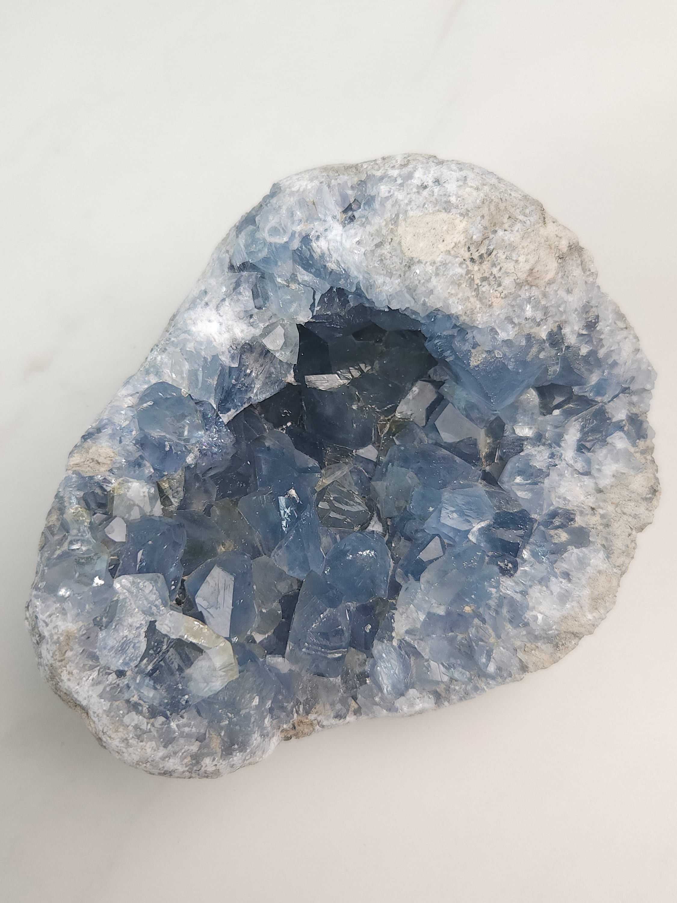 4.9 lb Celestite Crystal Cluster