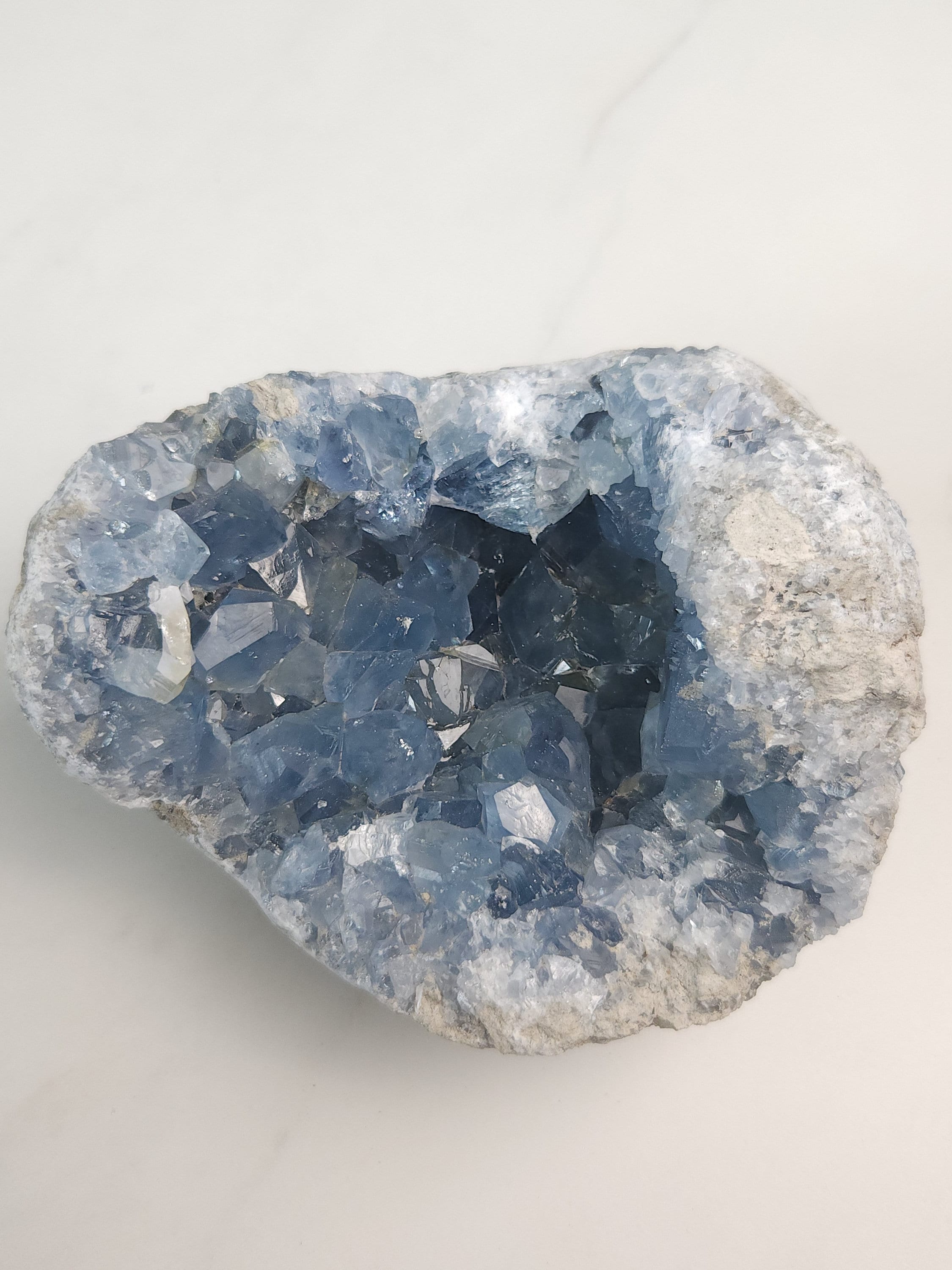 4.9 lb Celestite Crystal Cluster