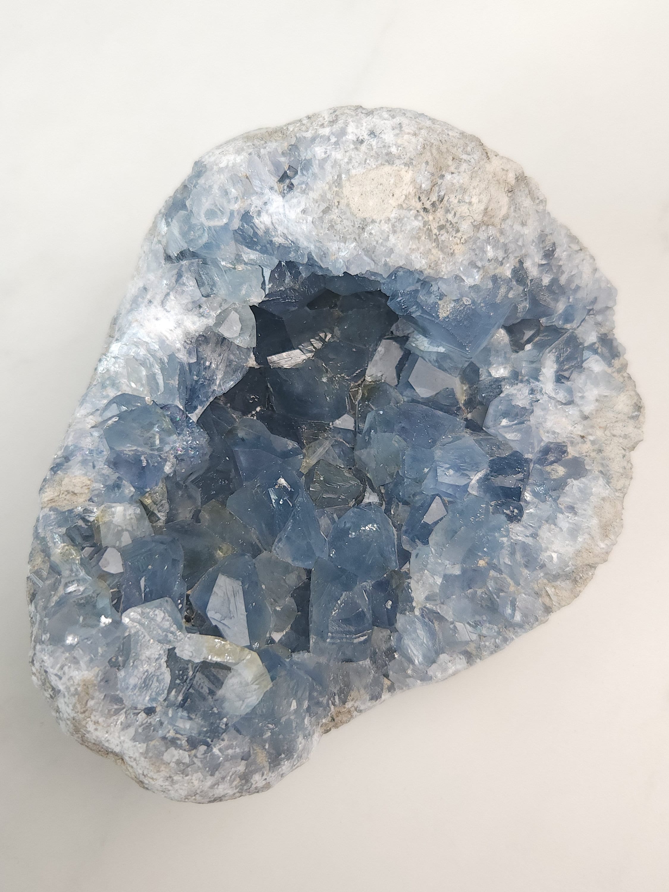 4.9 lb Celestite Crystal Cluster