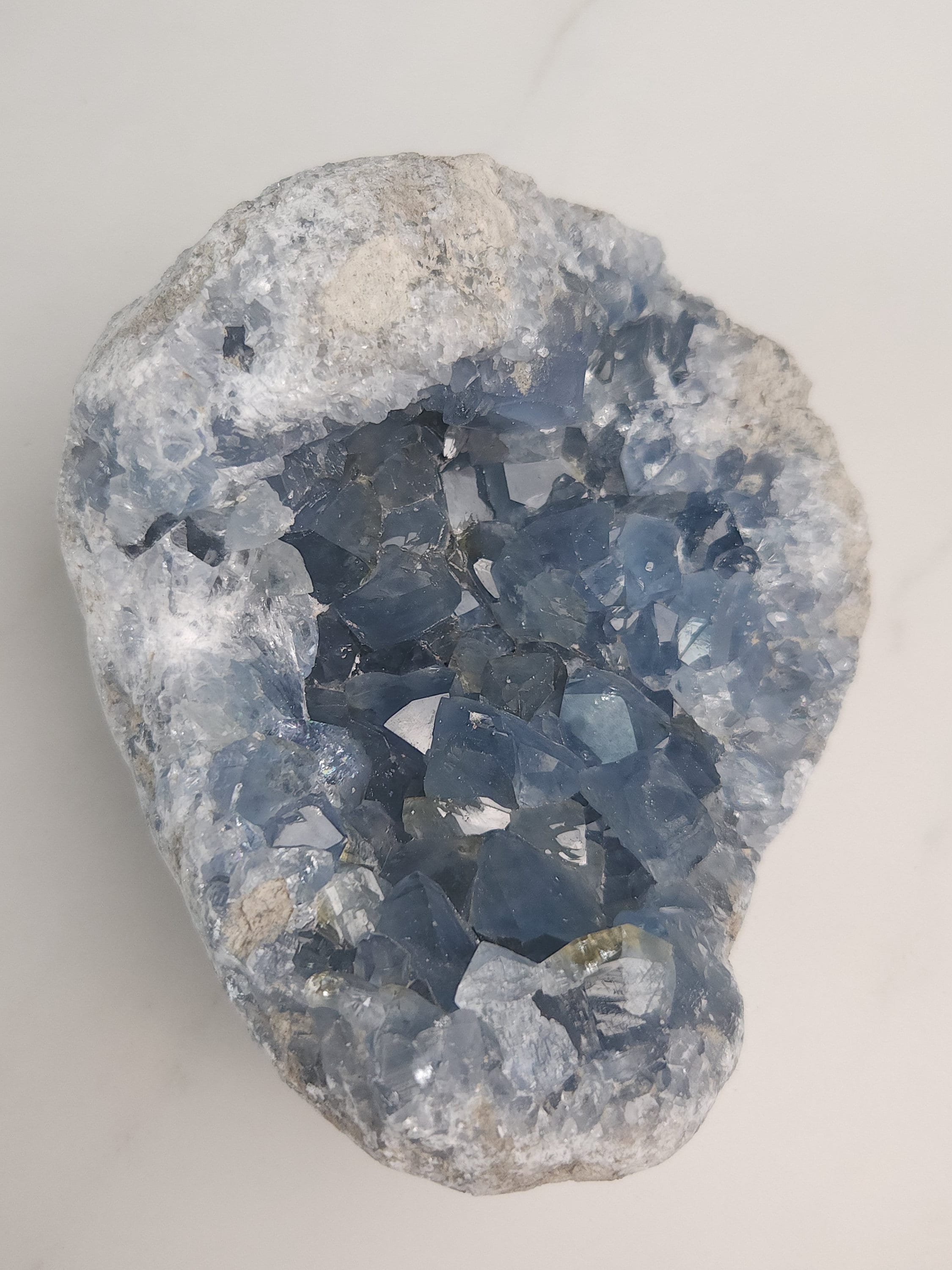 4.9 lb Celestite Crystal Cluster