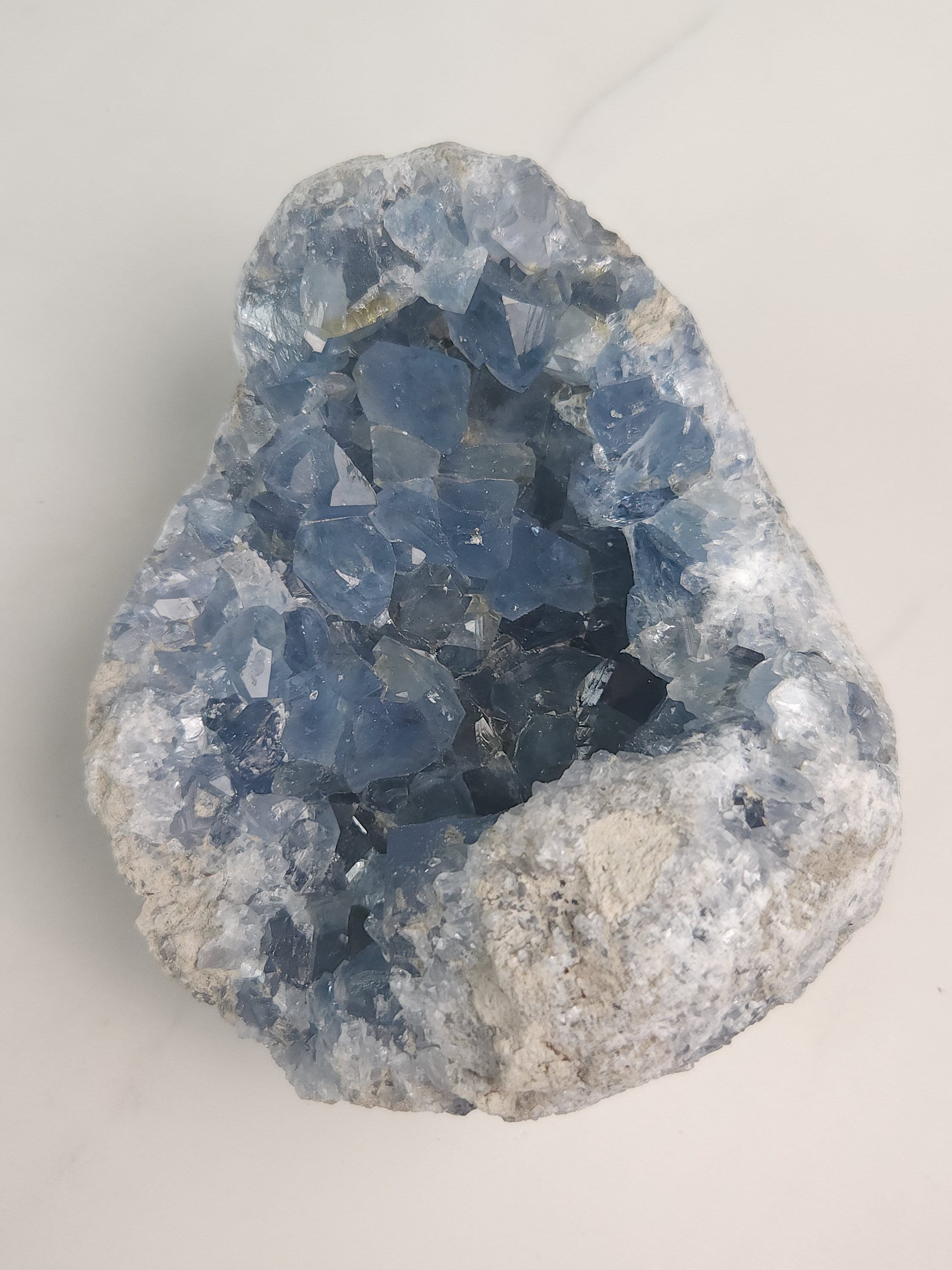 4.9 lb Celestite Crystal Cluster