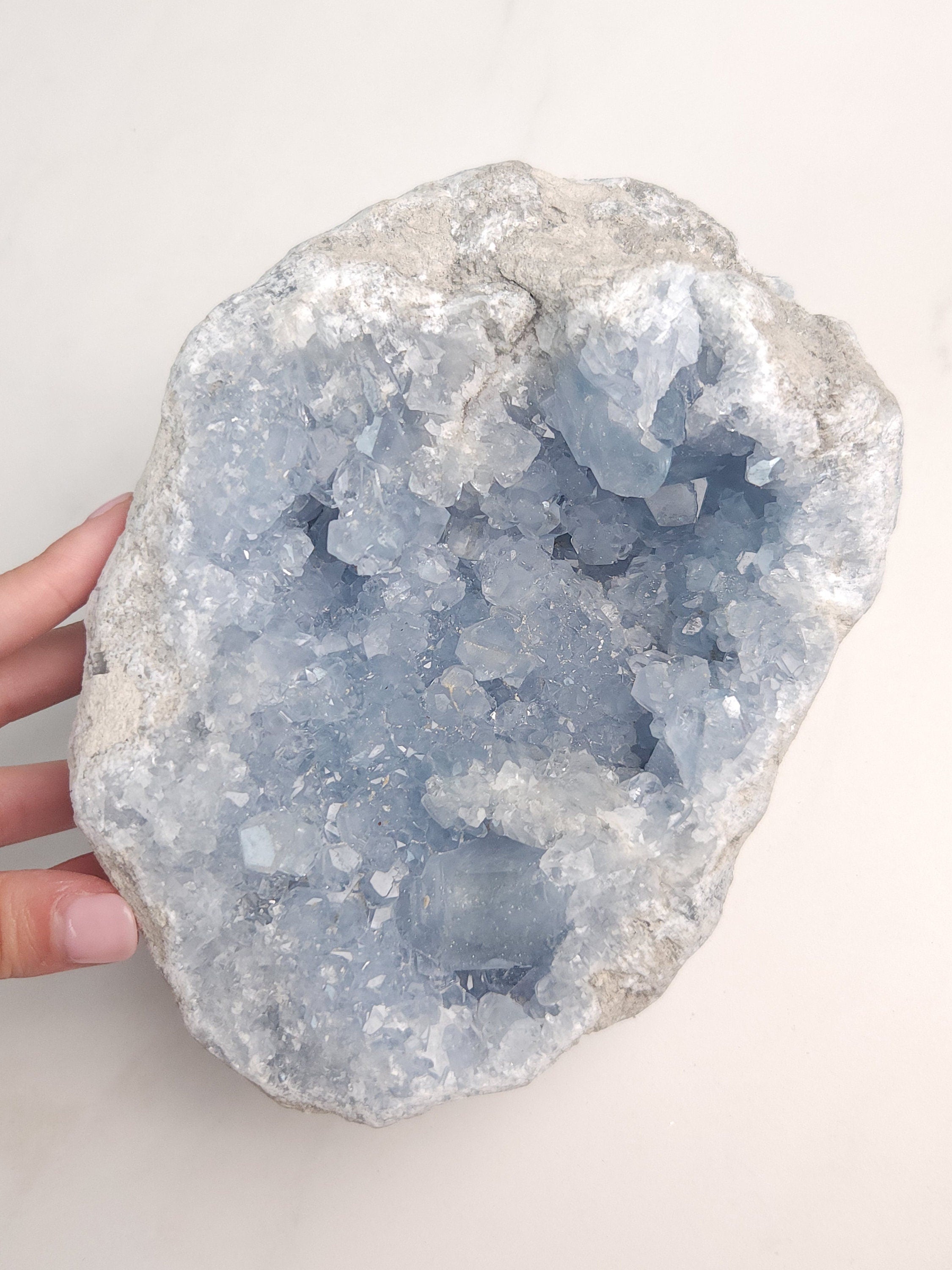 6.7 lb Celestite Crystal Cluster