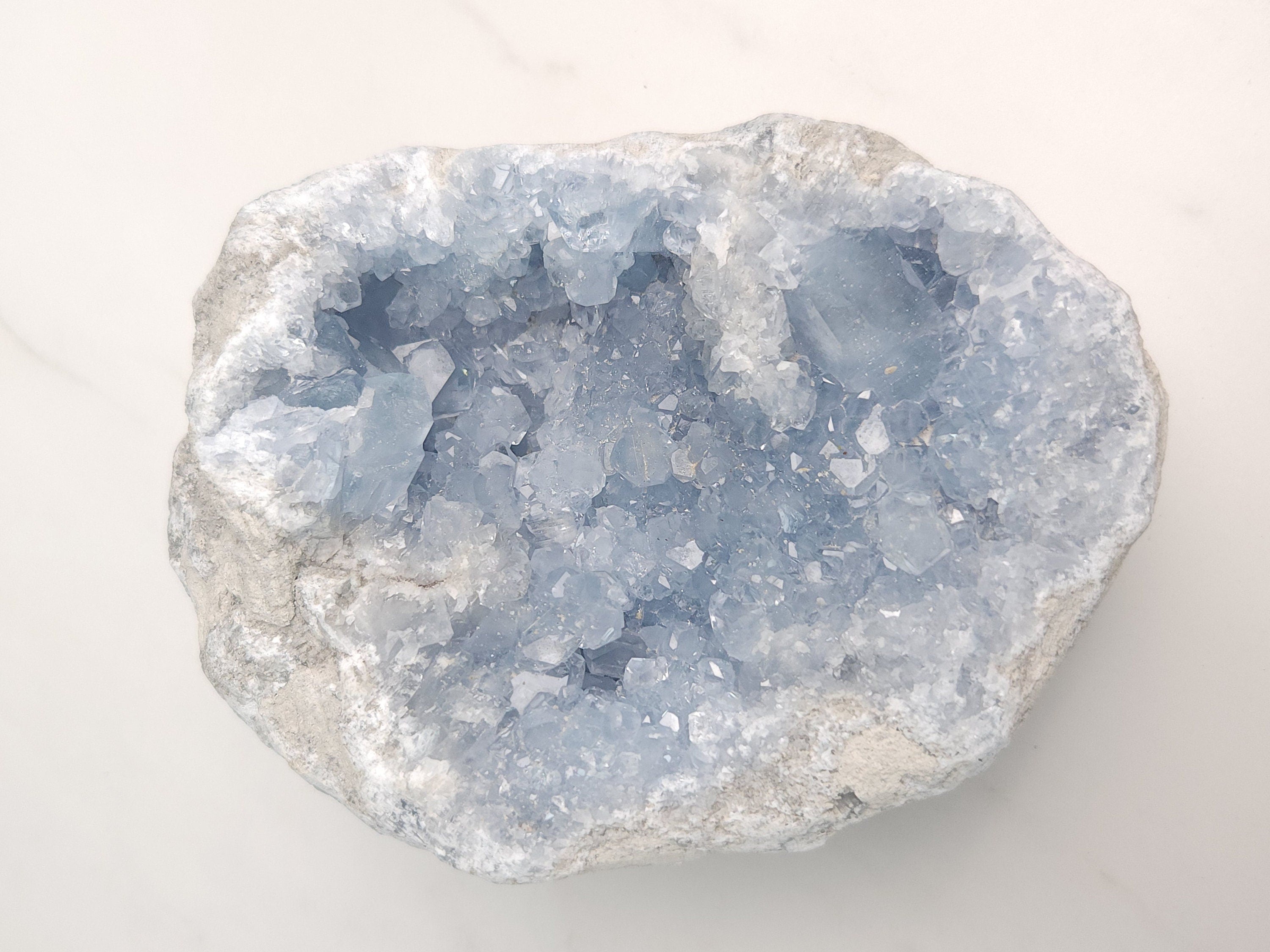 6.7 lb Celestite Crystal Cluster