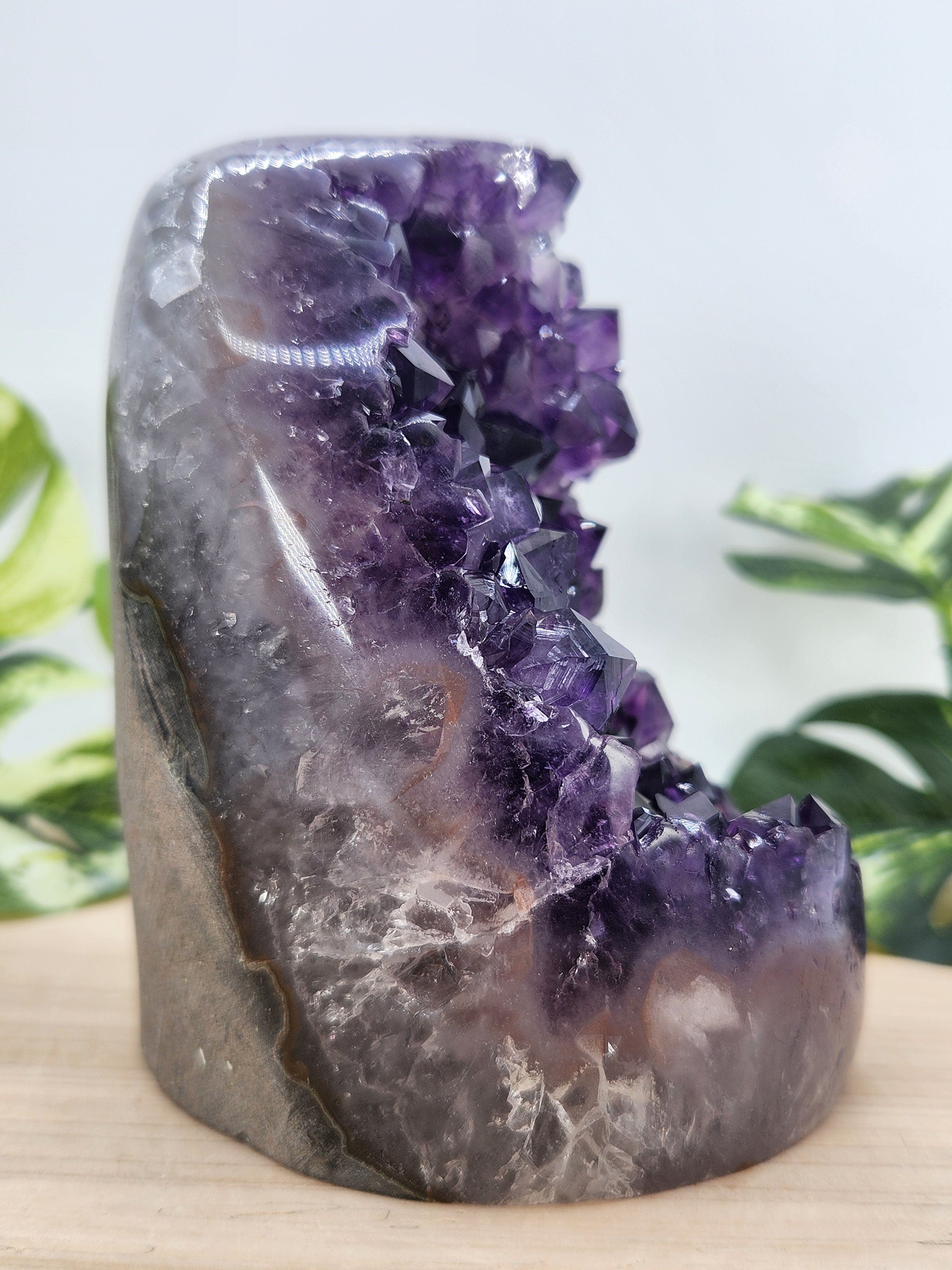 2.8 lb Amethyst Cut Base