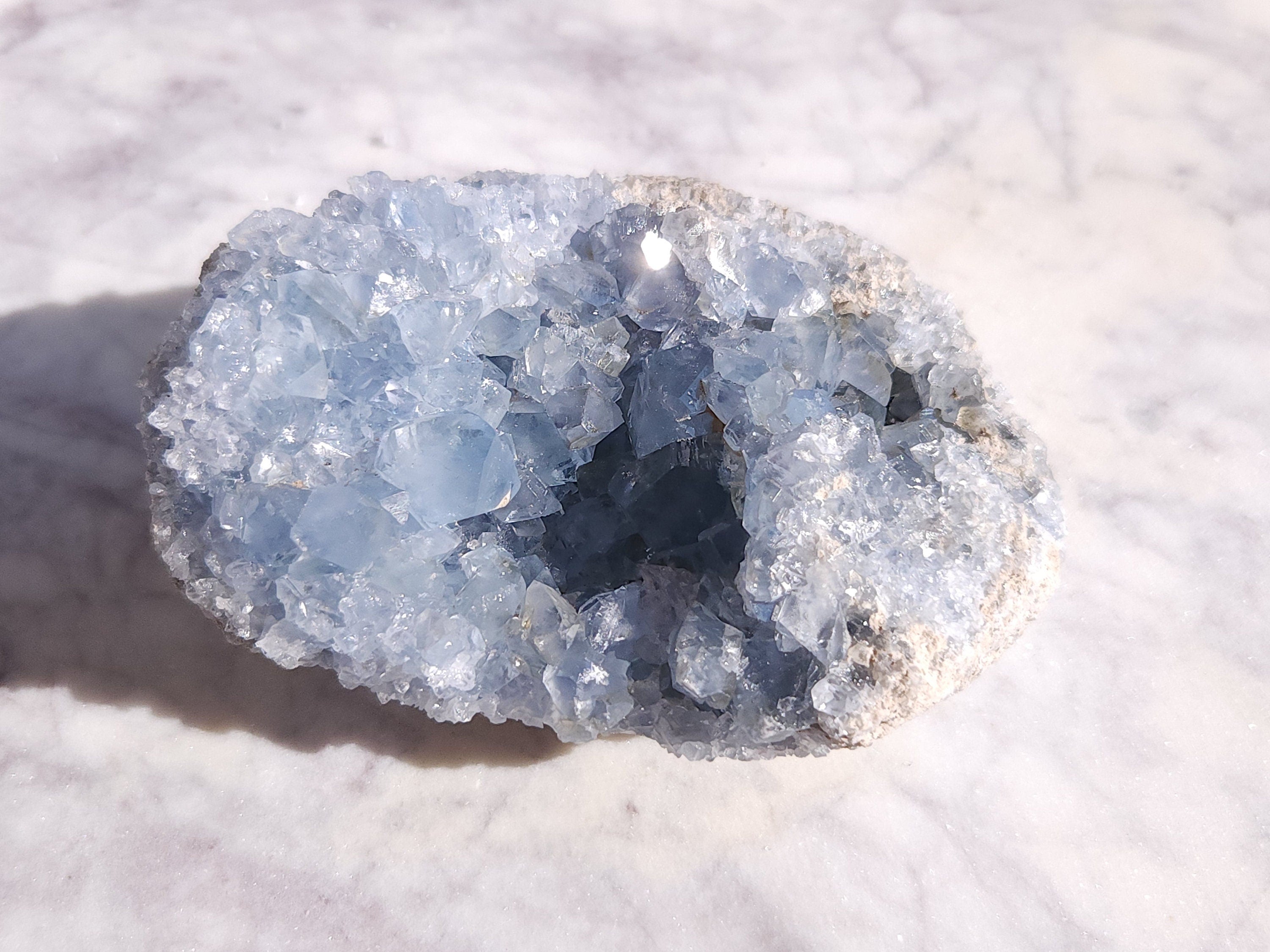 1.5 lb Celestite Crystal Cluster