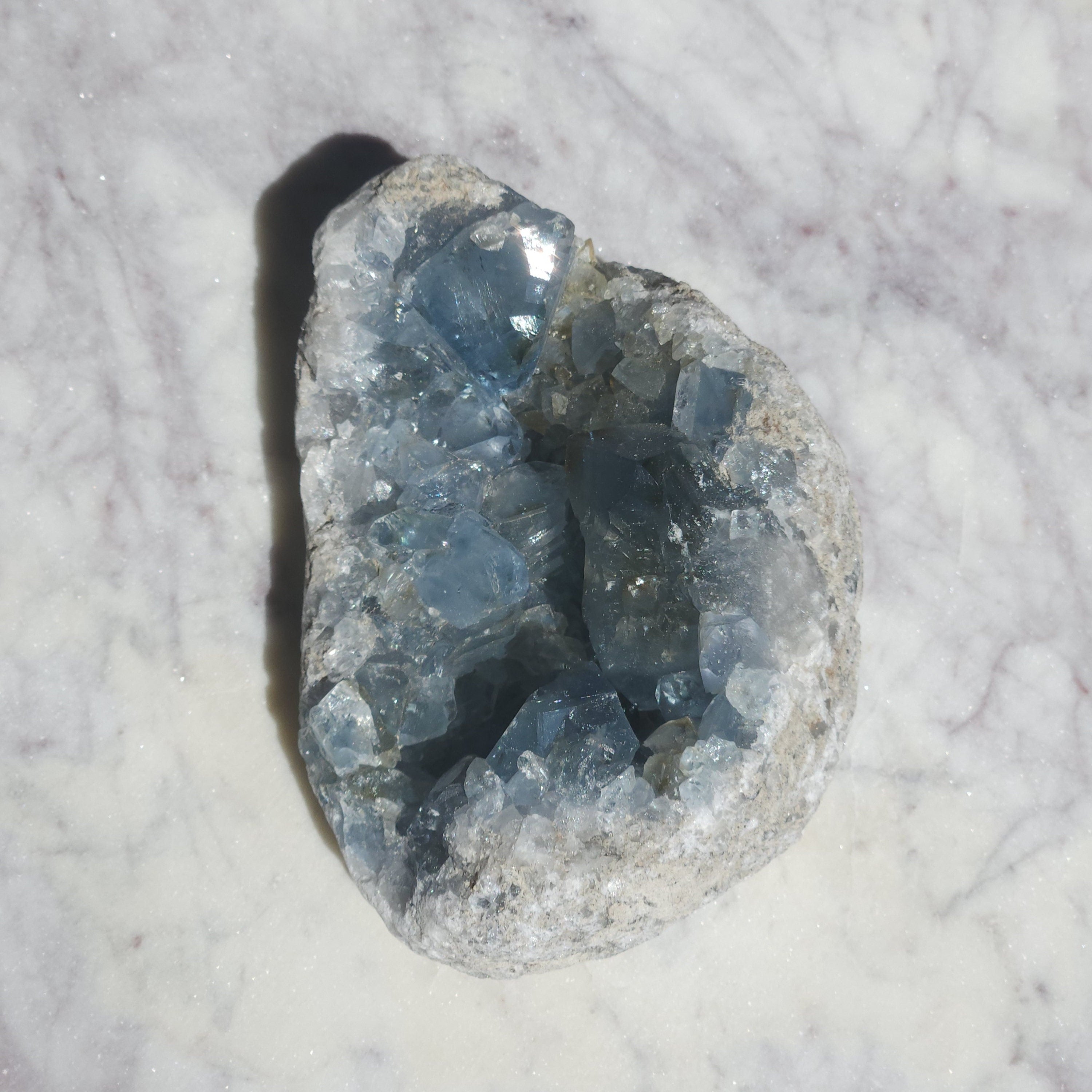 2.1 lb Celestite Crystal Geode