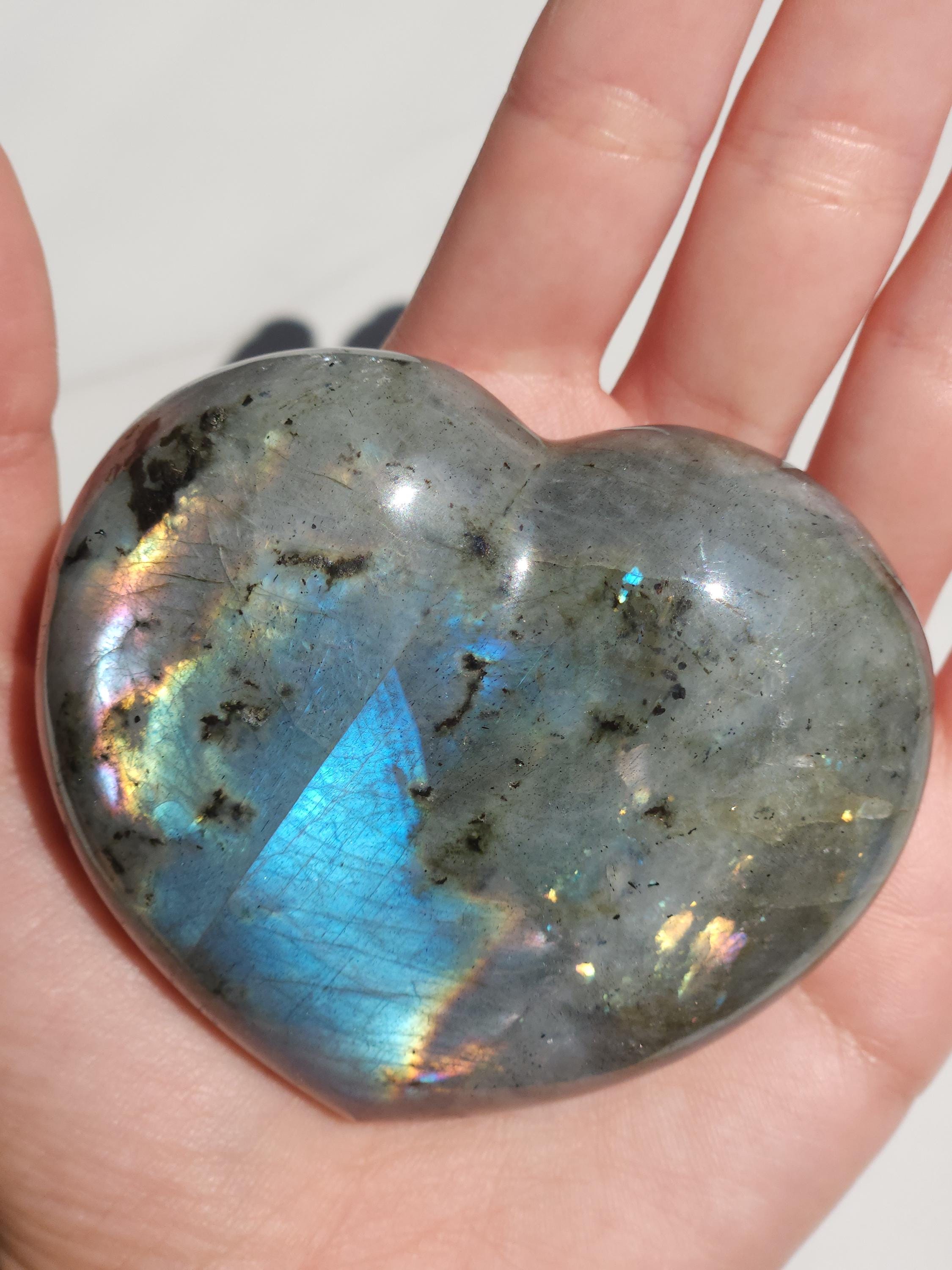 BEAUTIFUL Labradorite Heart