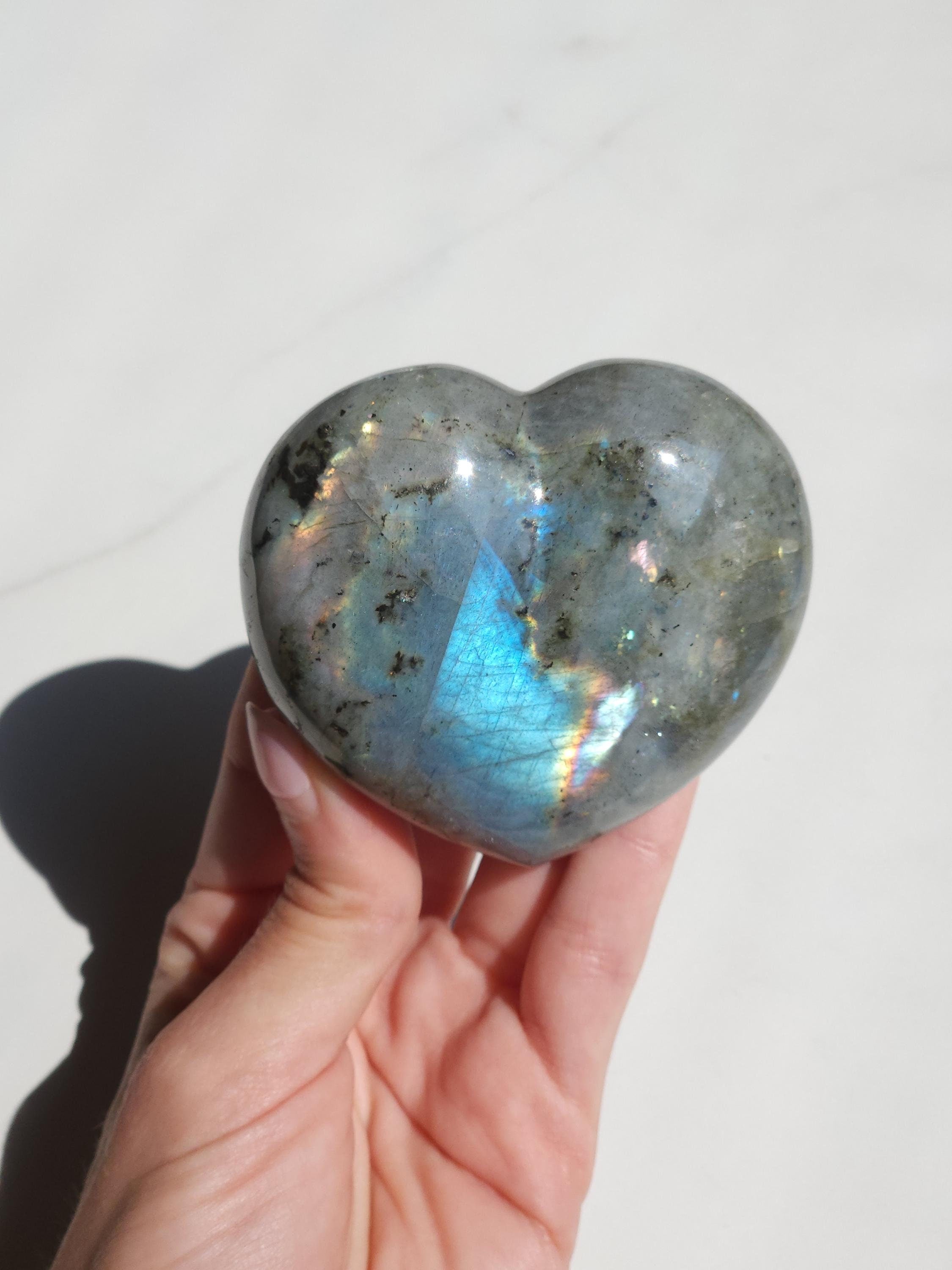 BEAUTIFUL Labradorite Heart