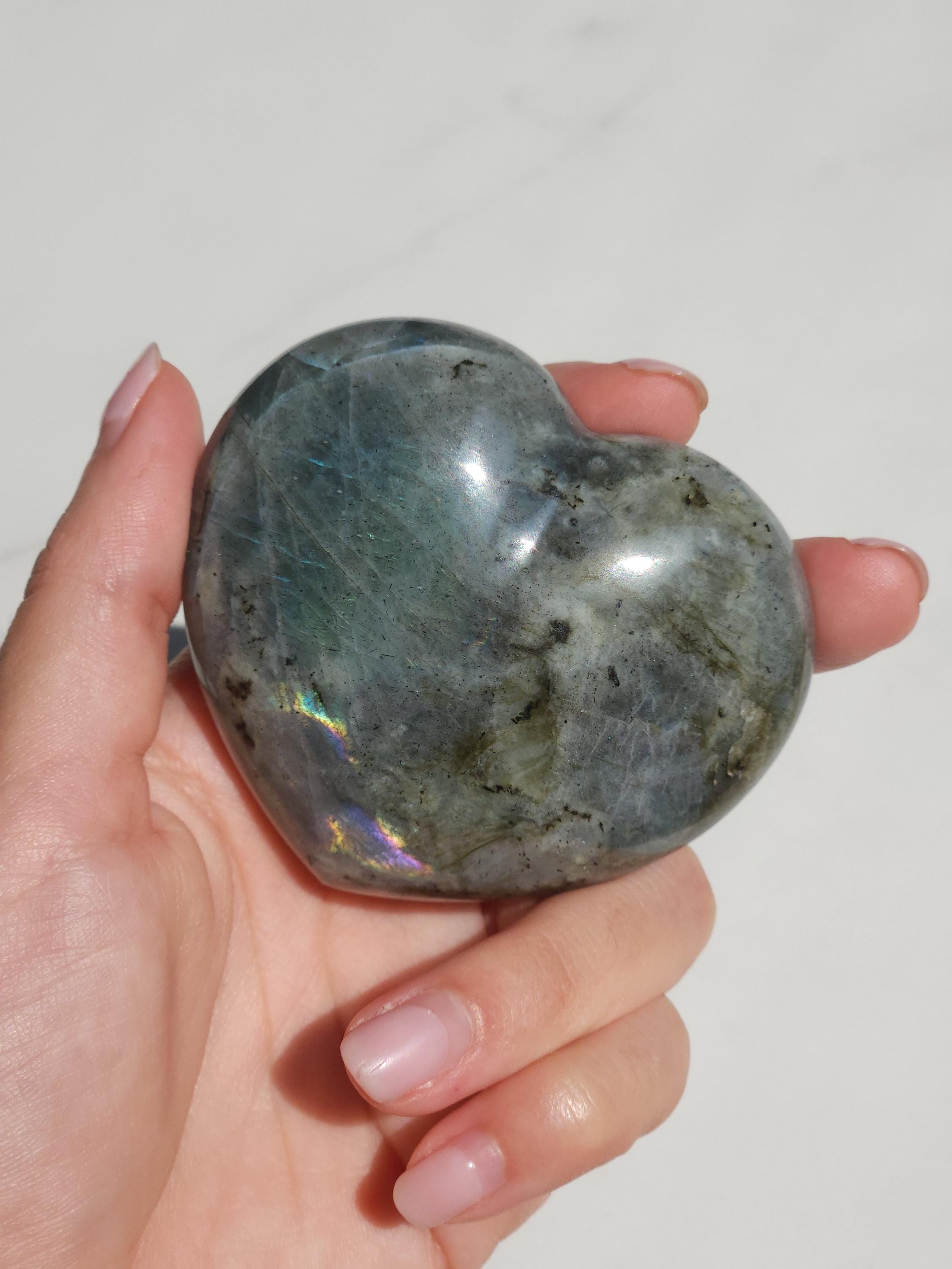 Labradorite Heart