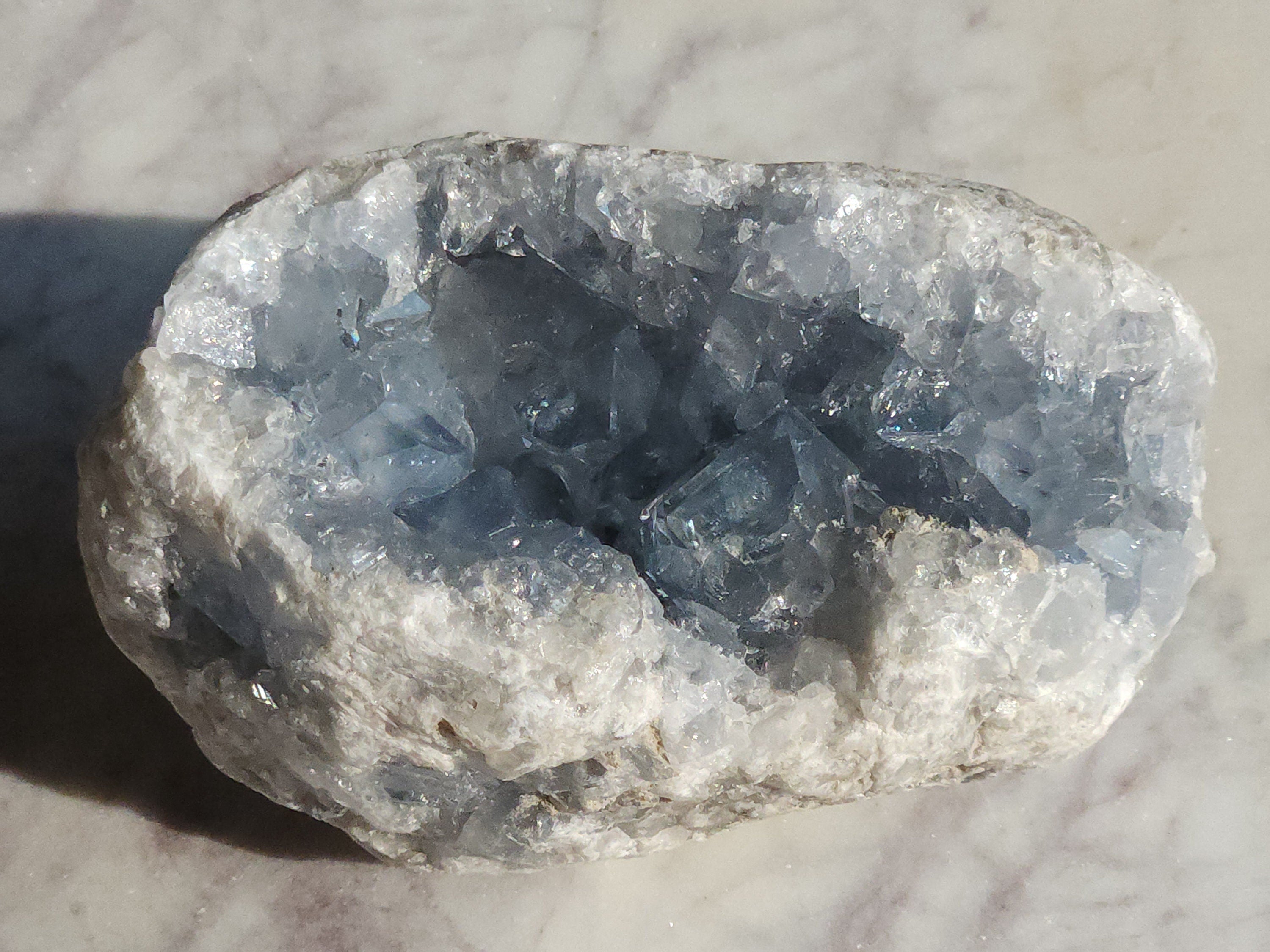 1.6 lb Celestite Crystal Cluster