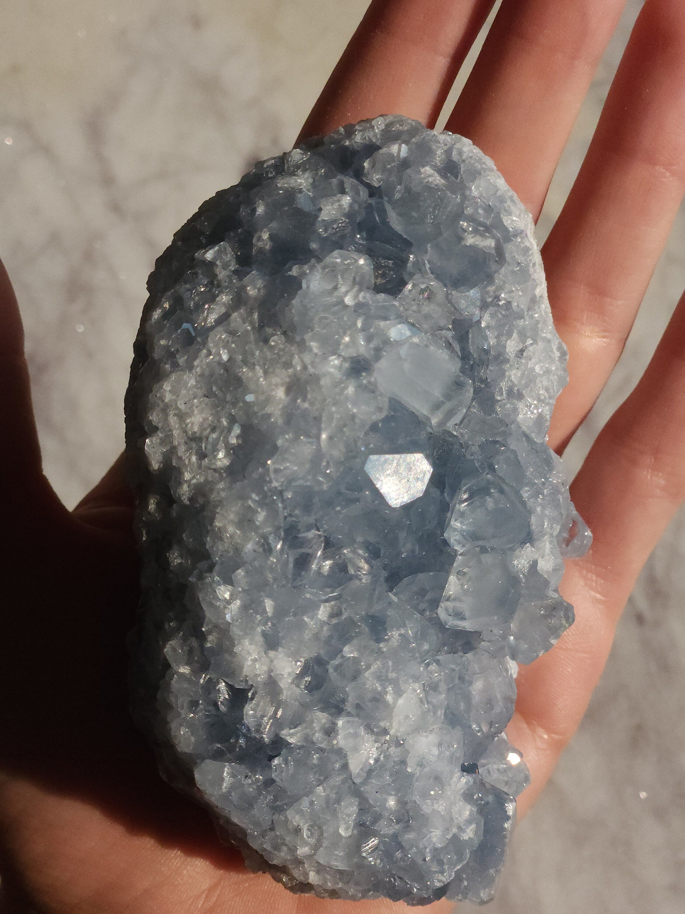 Celestite Crystal Cluster