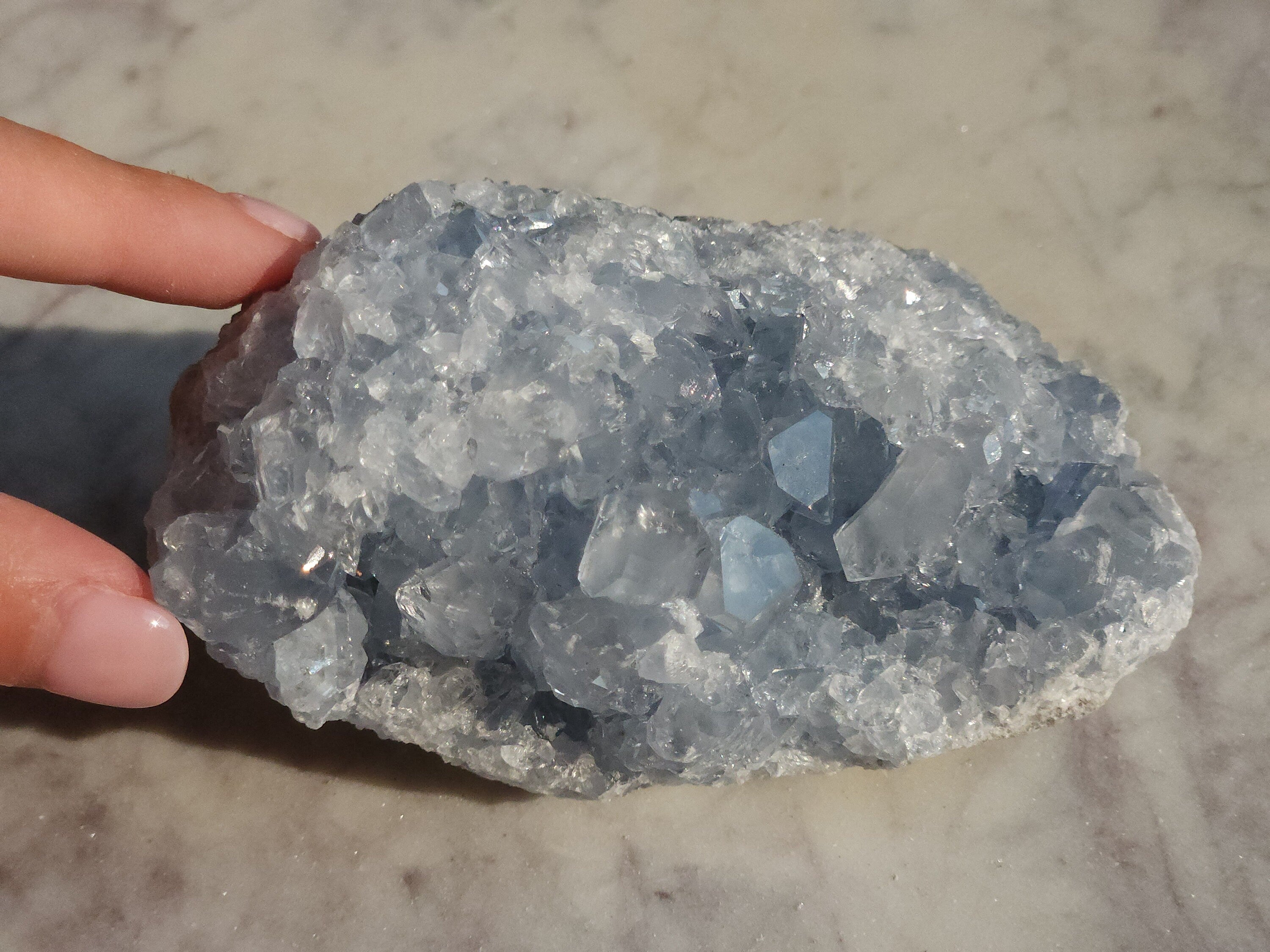 Celestite Crystal Cluster