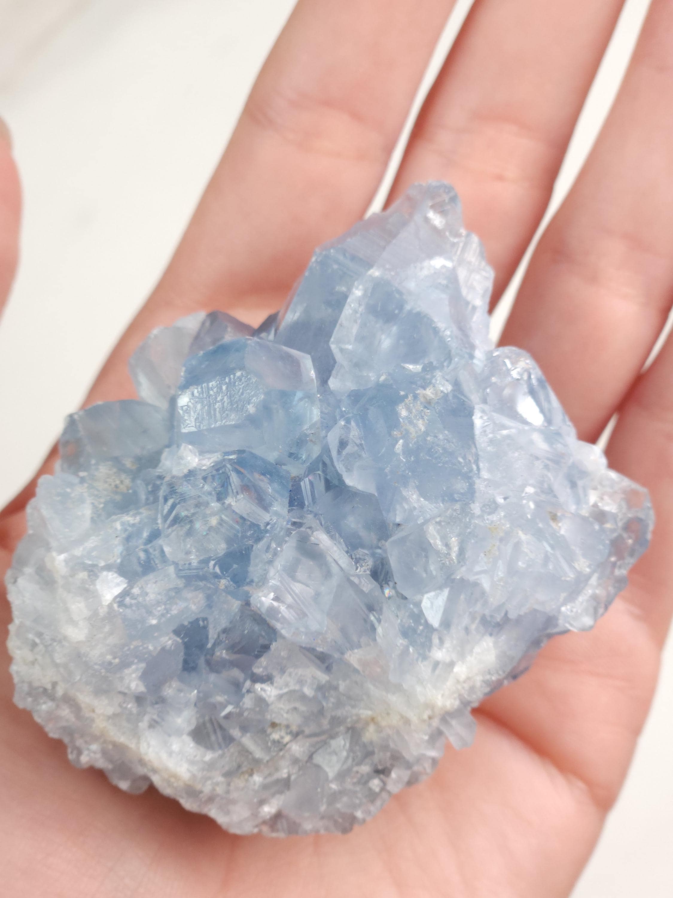 0.5 lb Celestite Crystal Cluster