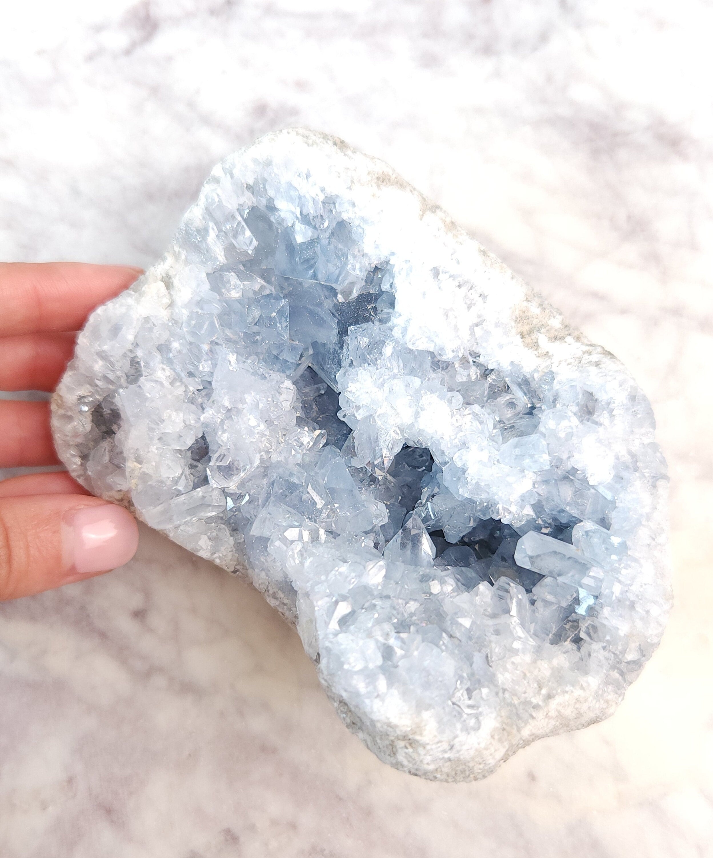 1.9 lb Celestite Crystal Cluster