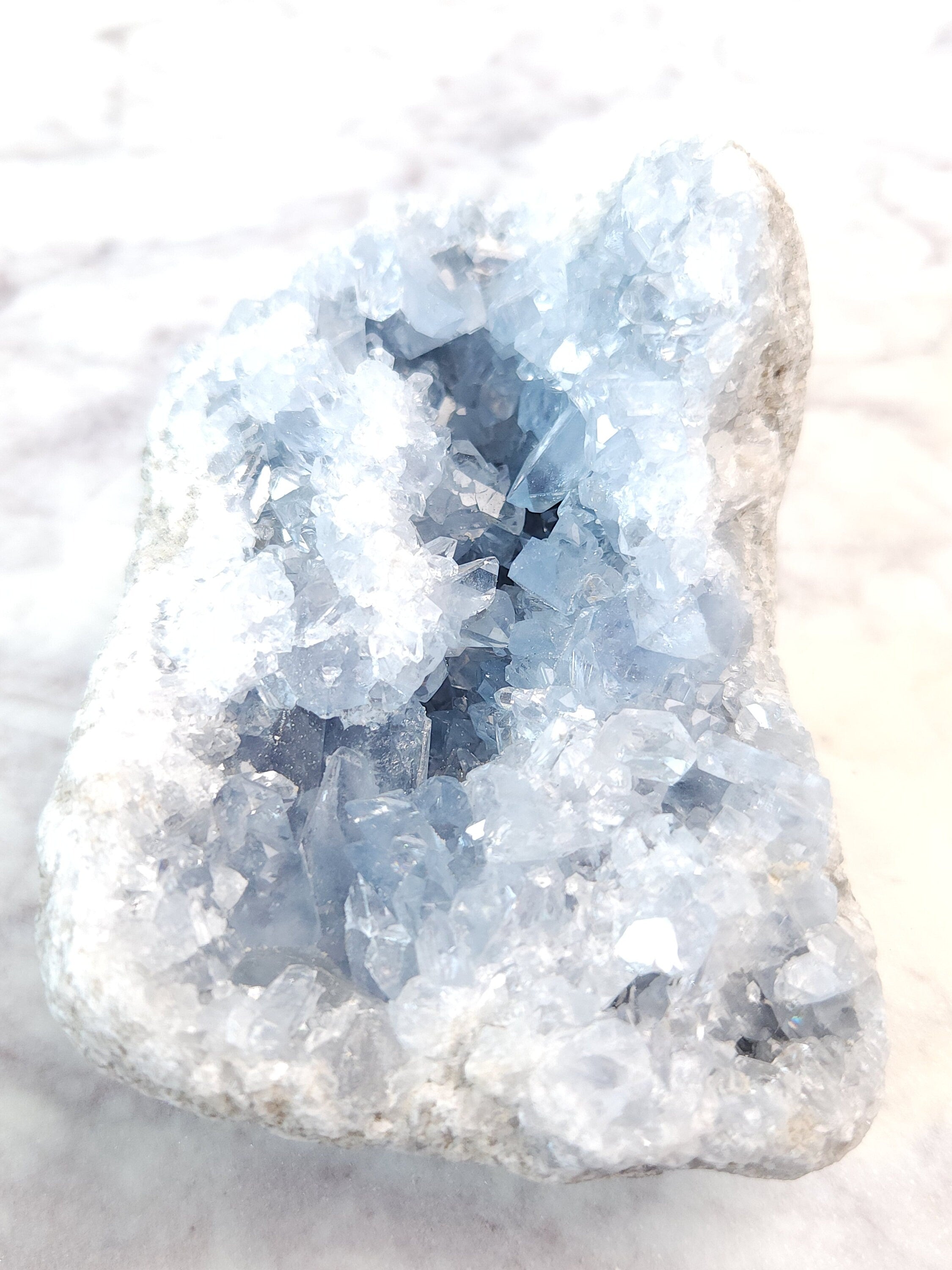 1.9 lb Celestite Crystal Cluster