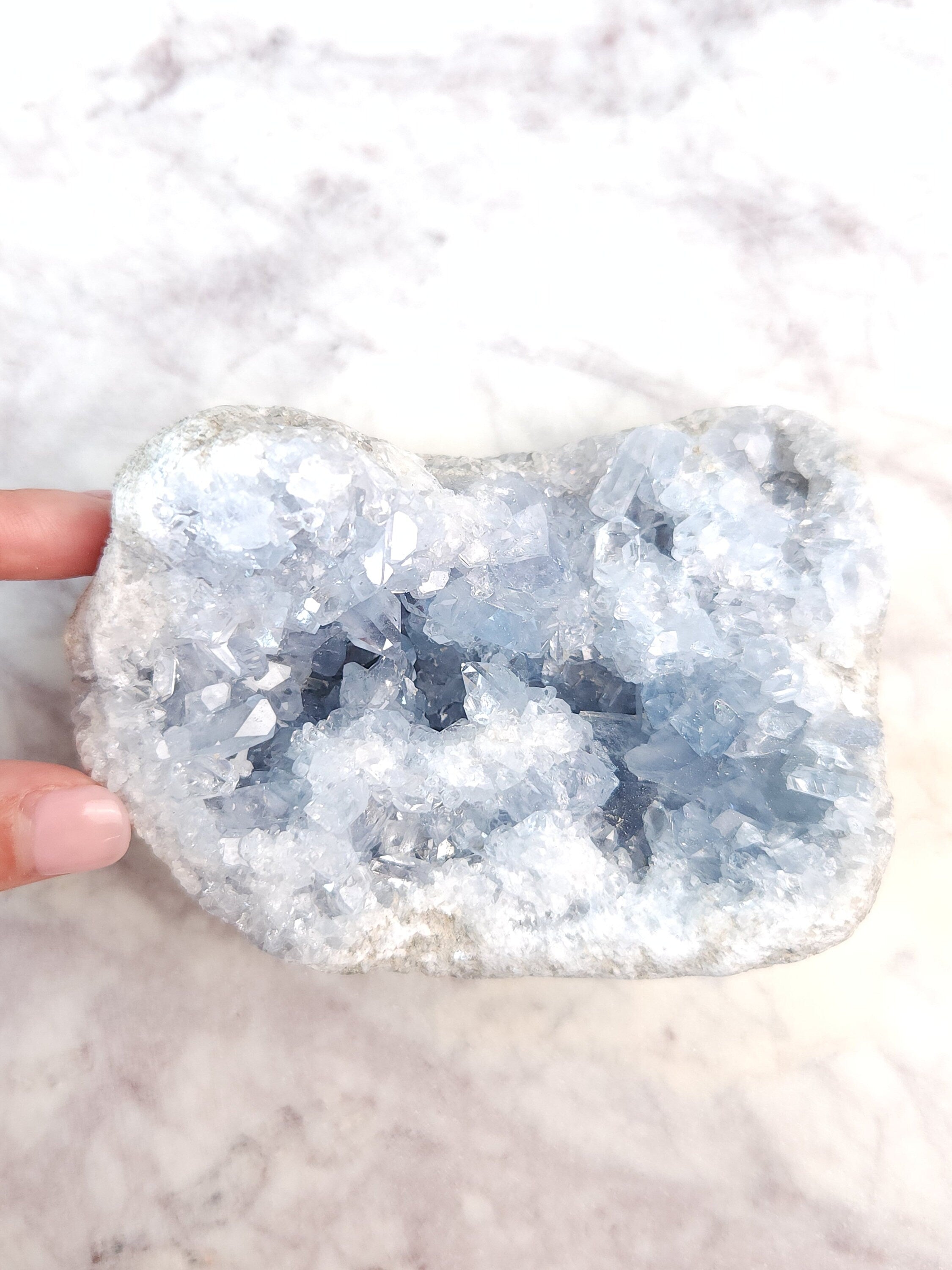 1.9 lb Celestite Crystal Cluster