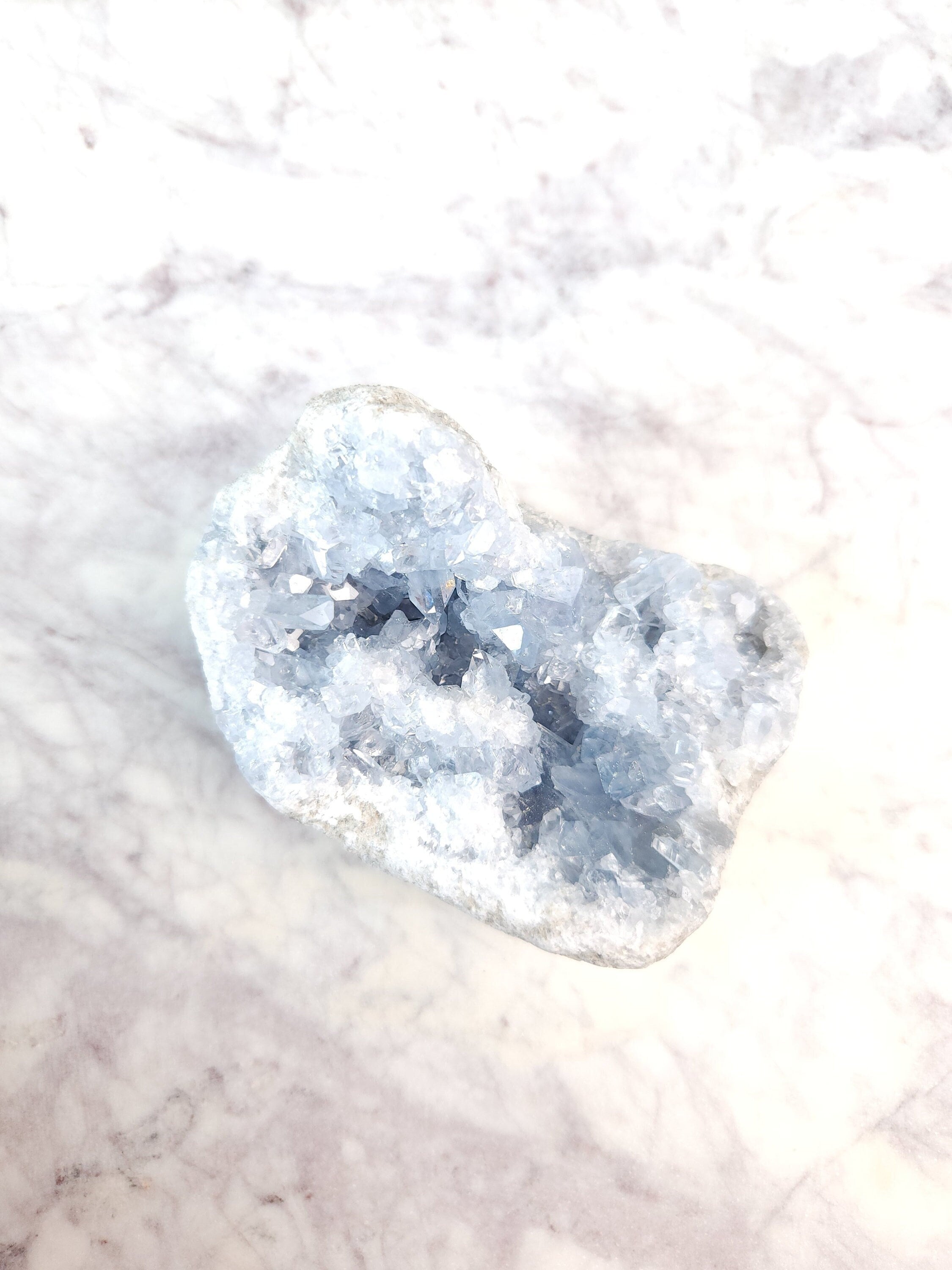 1.9 lb Celestite Crystal Cluster