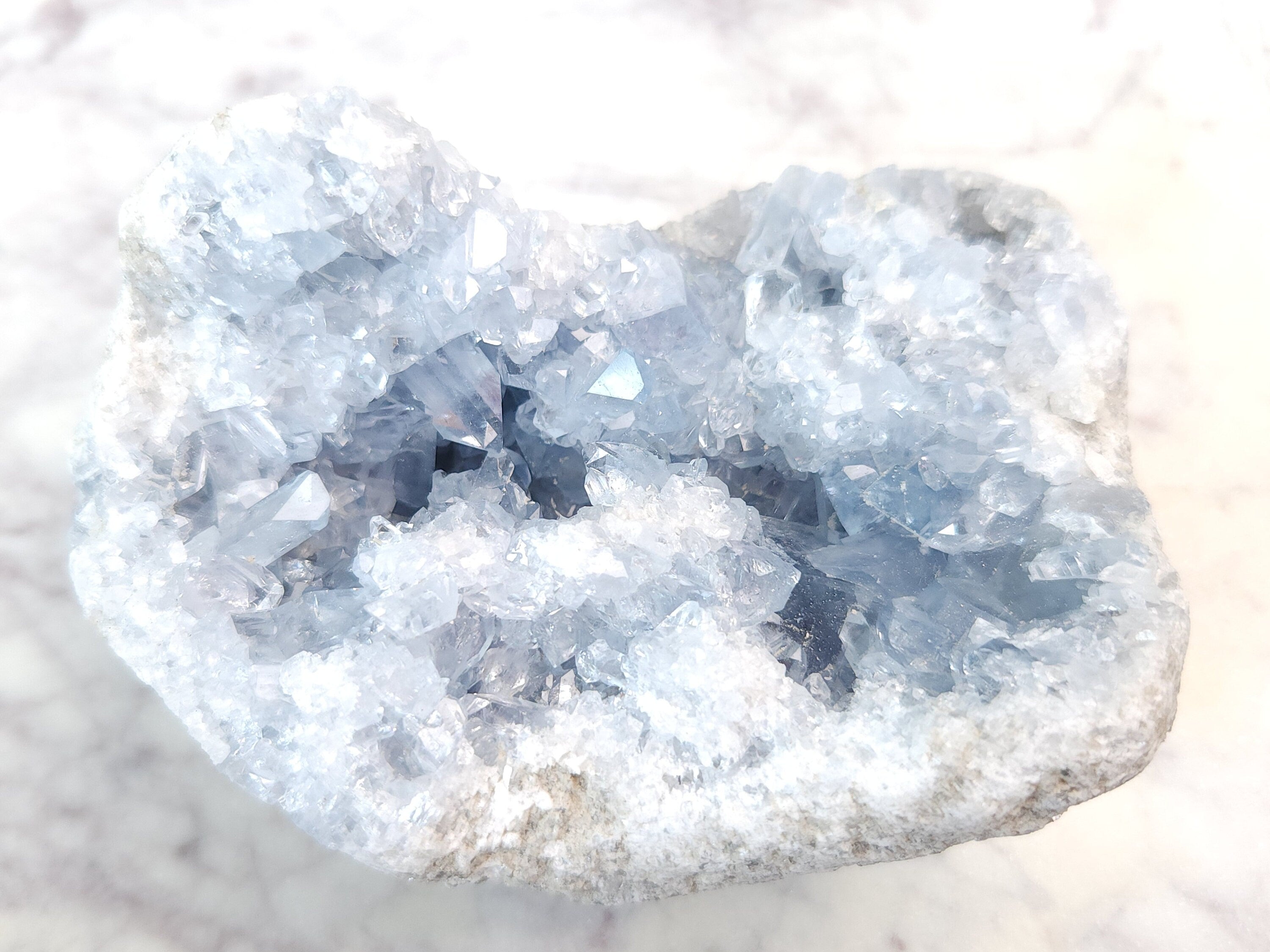 1.9 lb Celestite Crystal Cluster