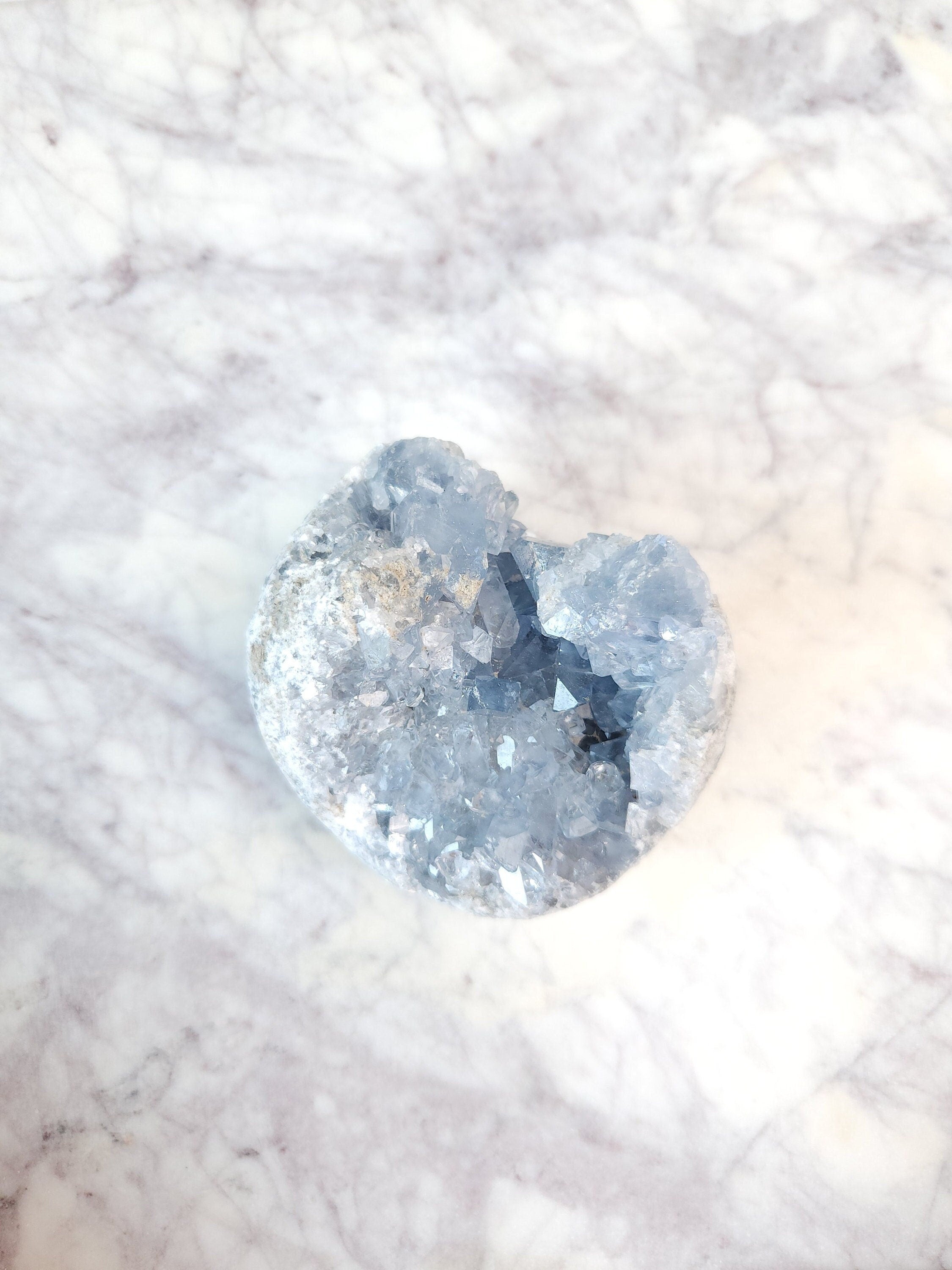 1.6 lb Celestite Crystal Cluster