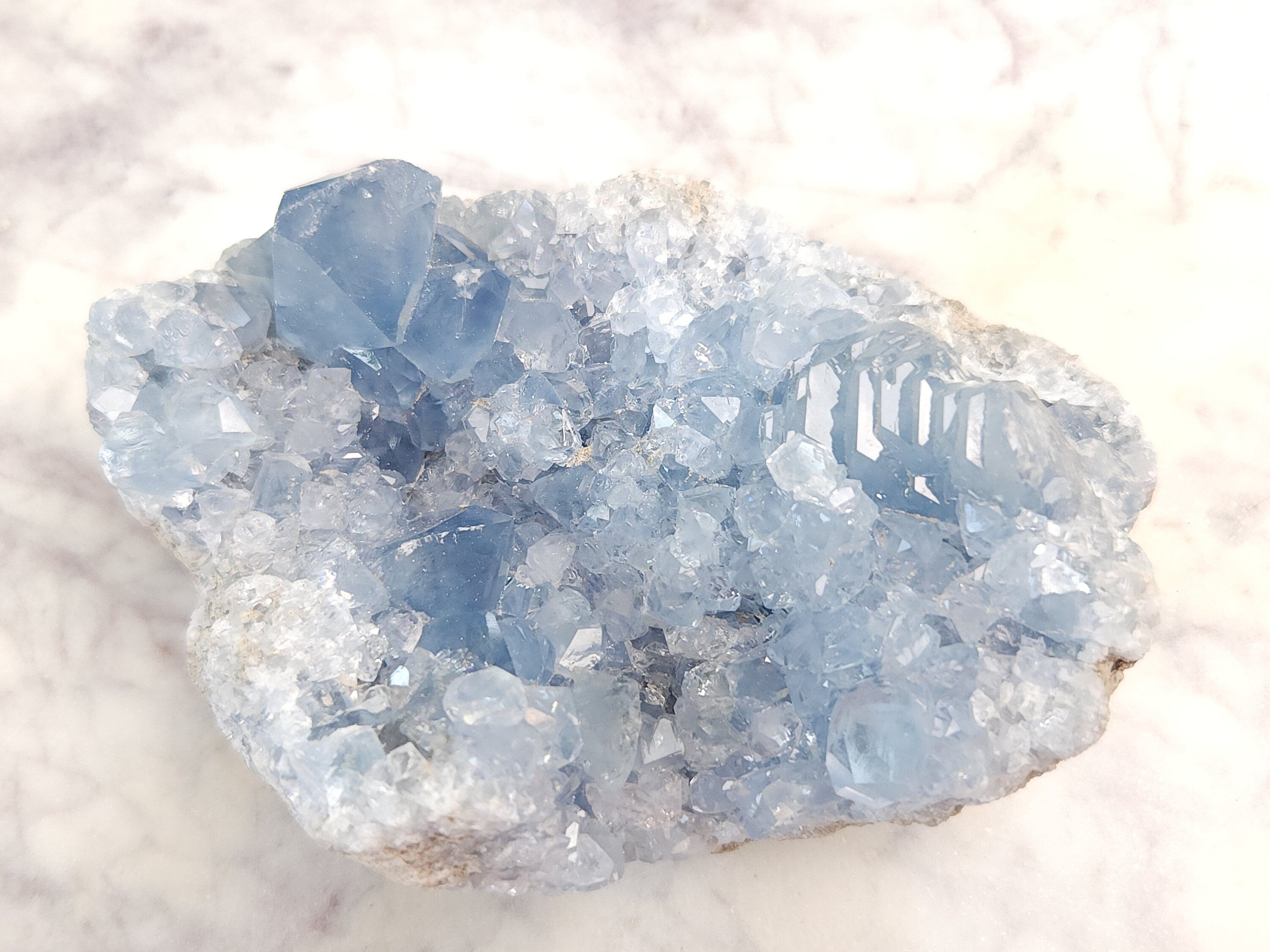 1.5 lb Celestite Crystal Cluster