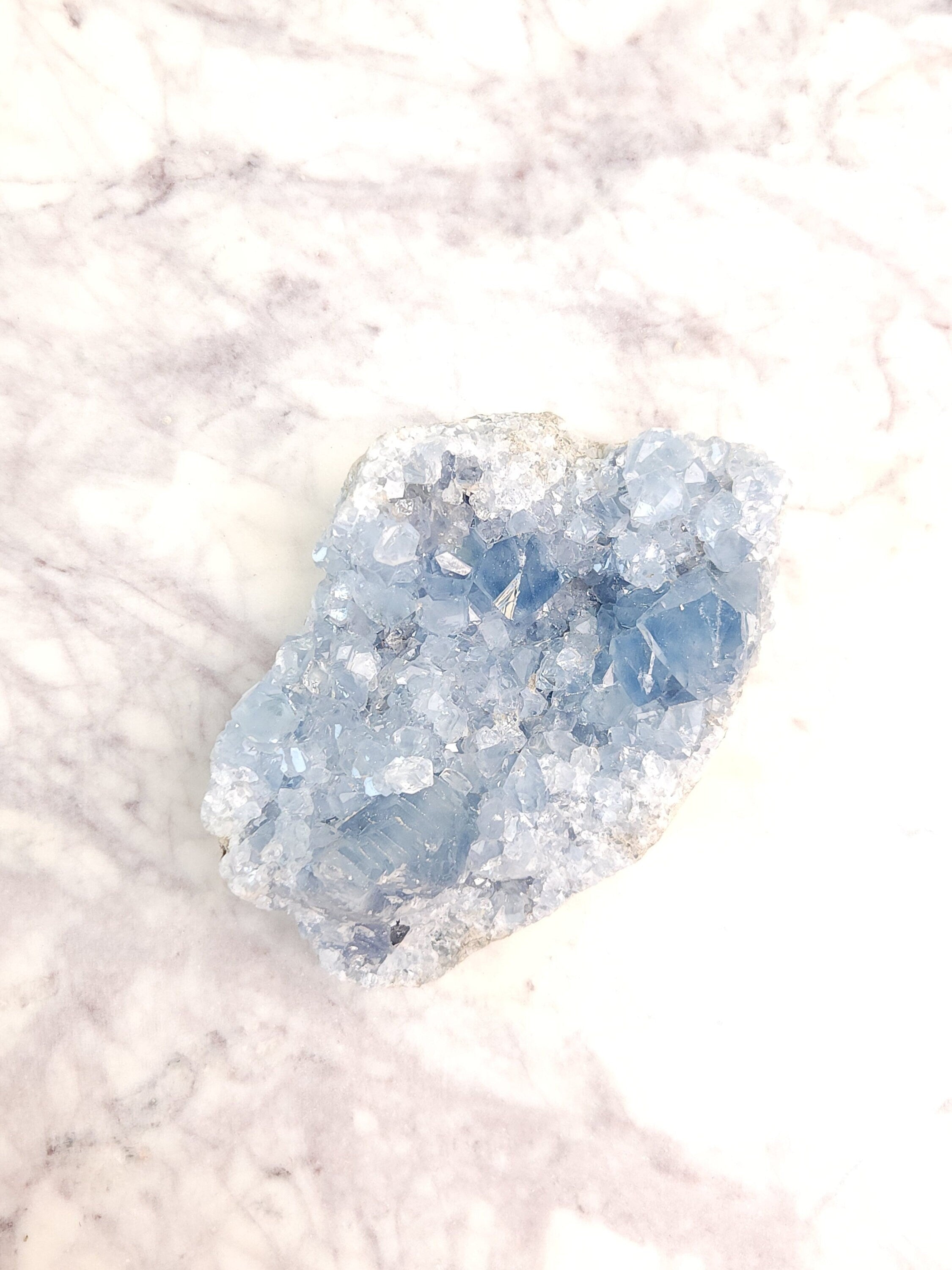 1.5 lb Celestite Crystal Cluster