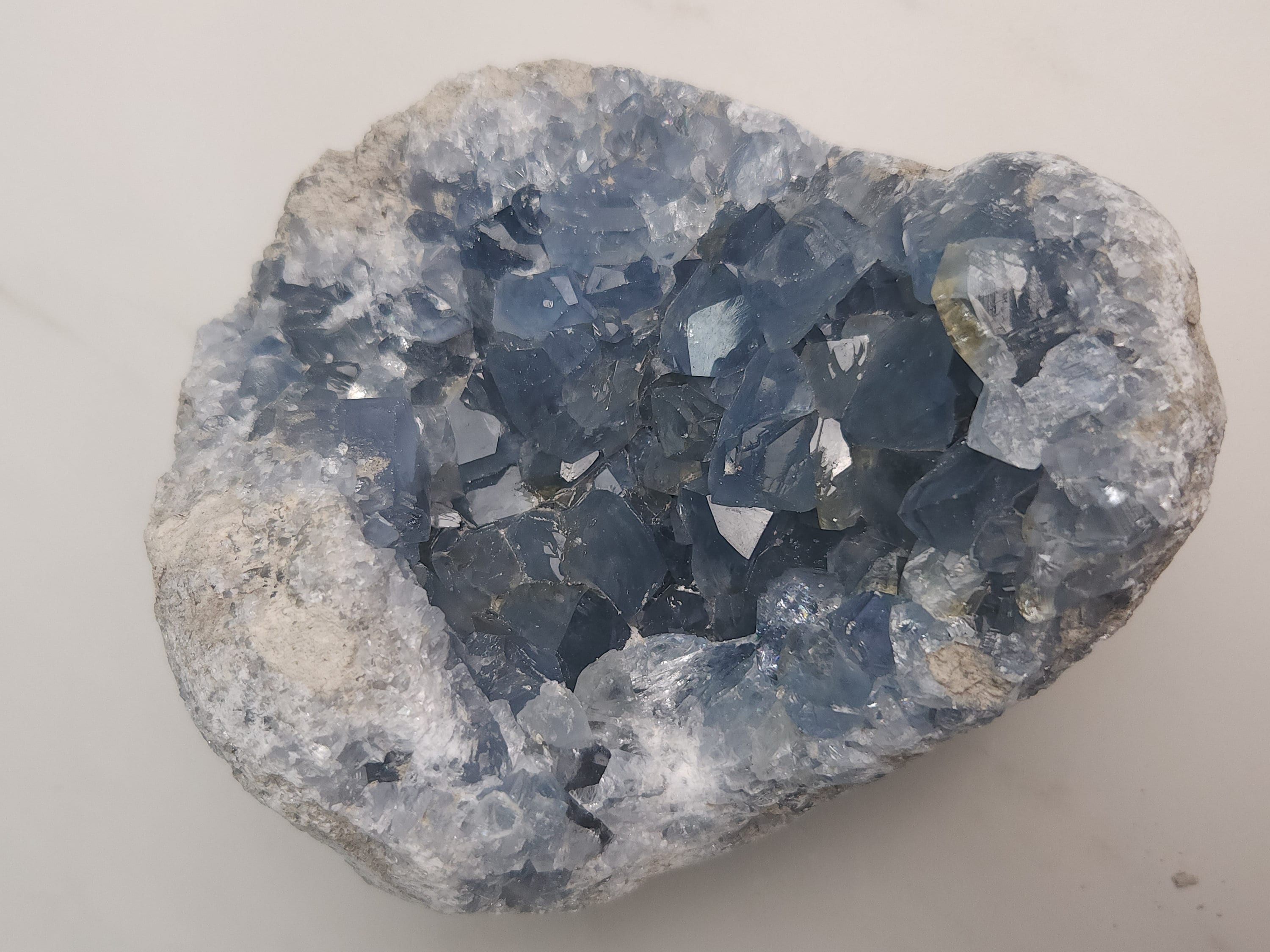 4.9 lb Celestite Crystal Cluster