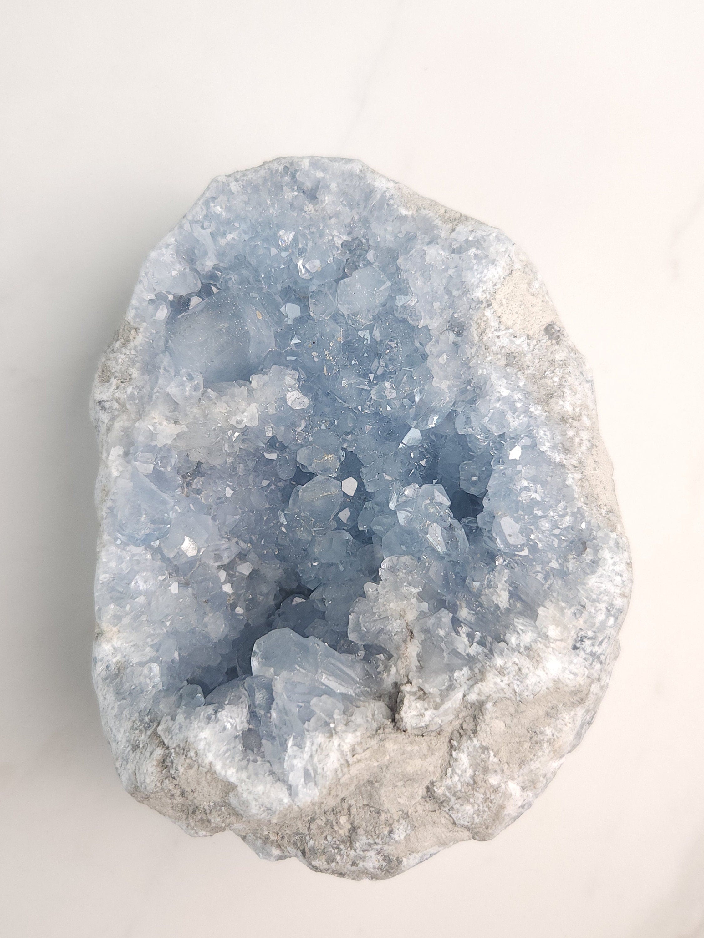 6.7 lb Celestite Crystal Cluster