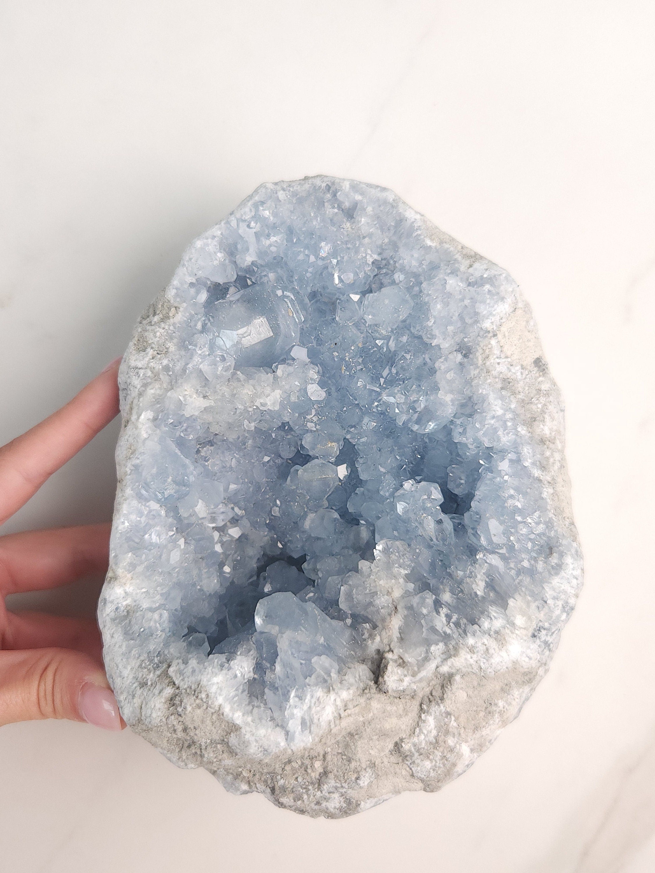 6.7 lb Celestite Crystal Cluster