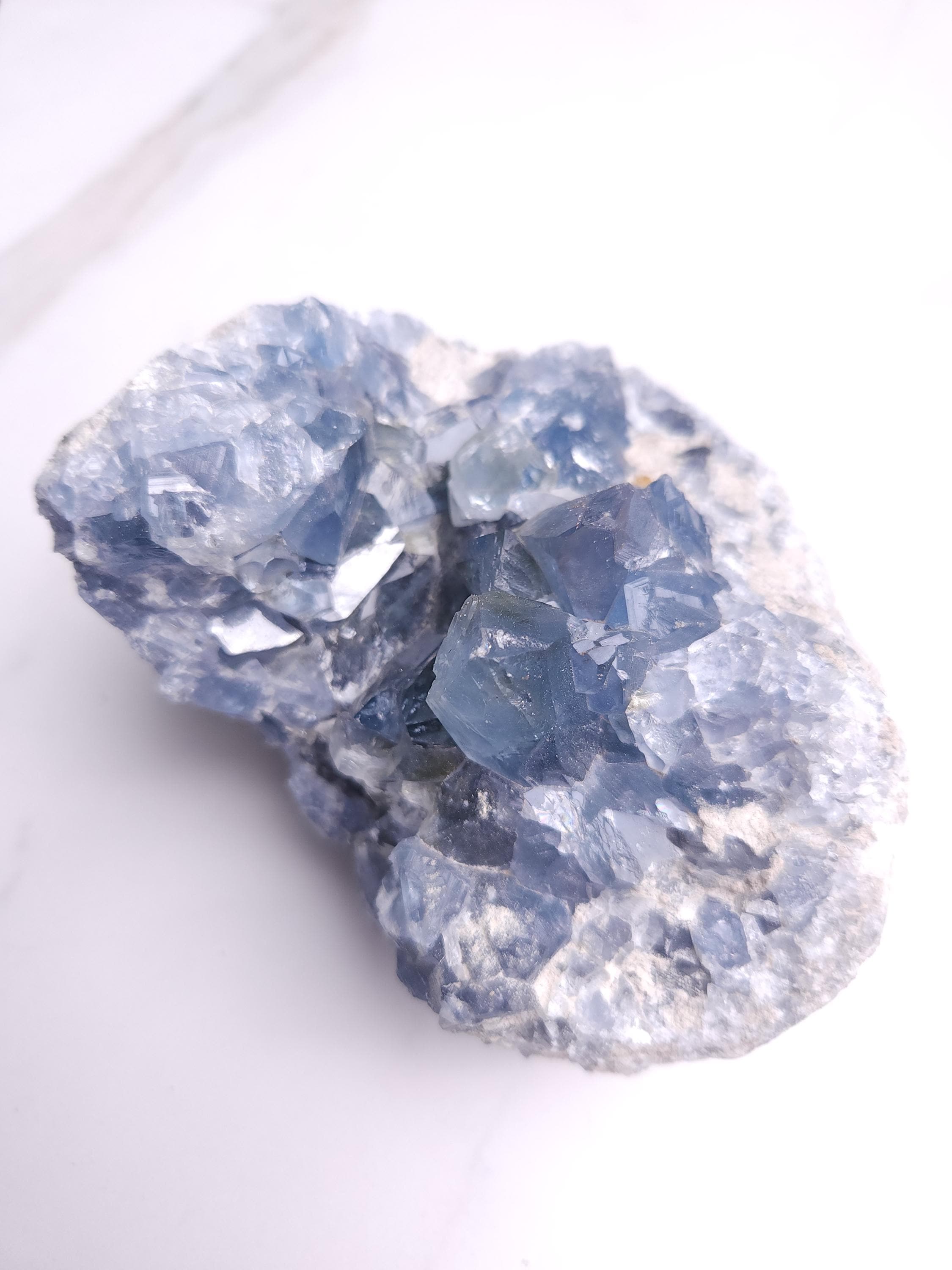 3.7 lb Celestite Crystal Cluster