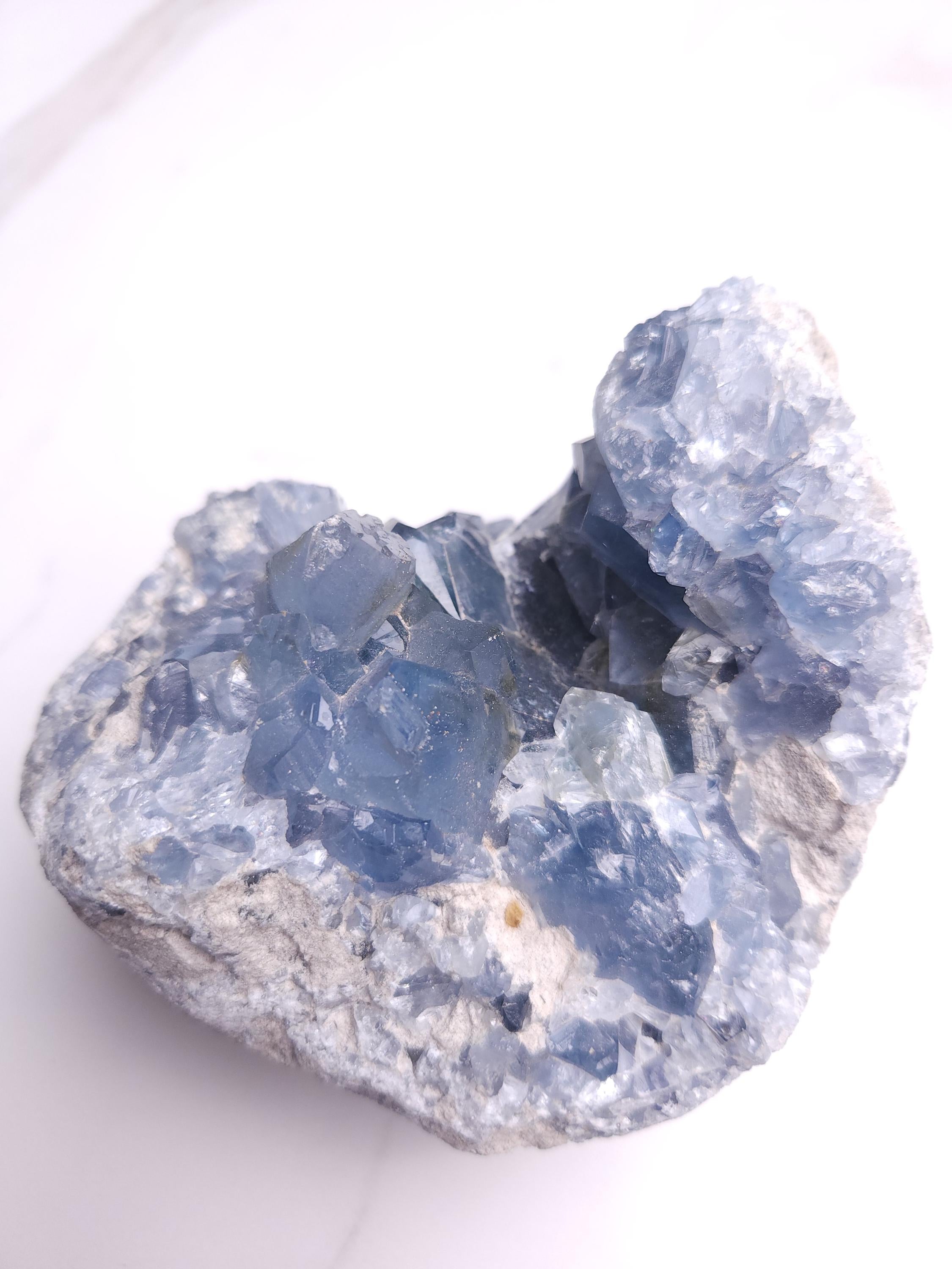 3.7 lb Celestite Crystal Cluster