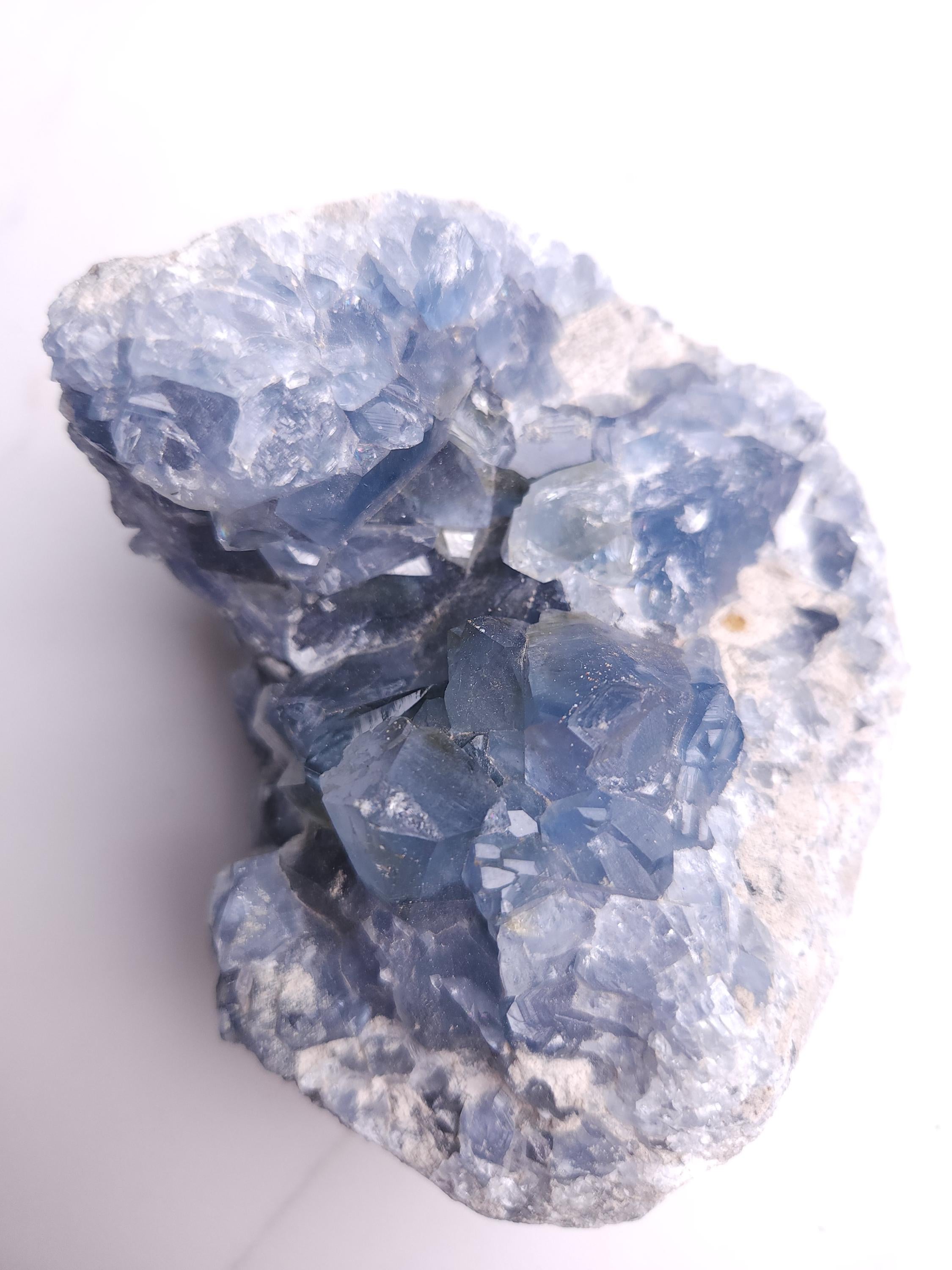 3.7 lb Celestite Crystal Cluster