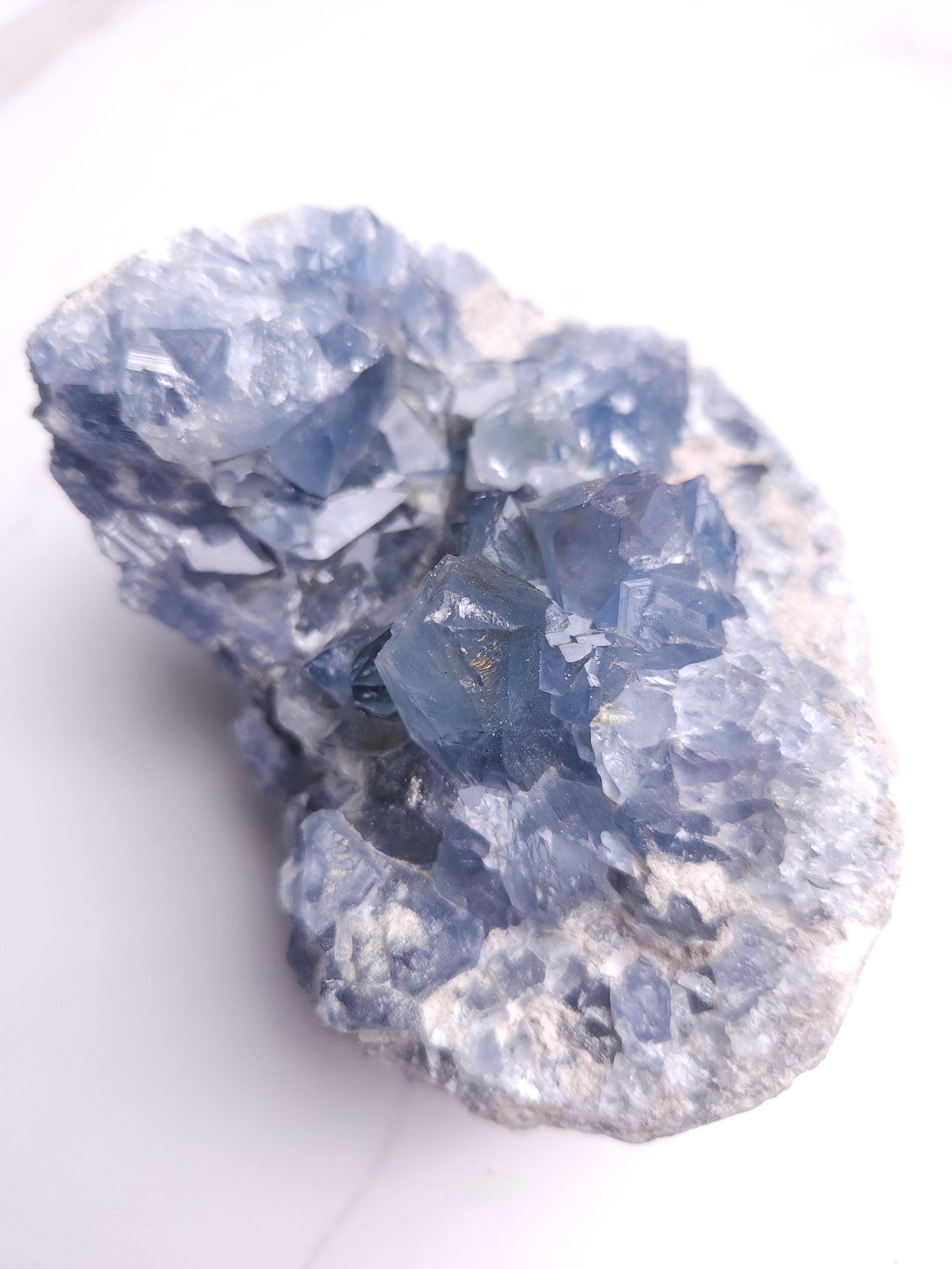 3.7 lb Celestite Crystal Cluster